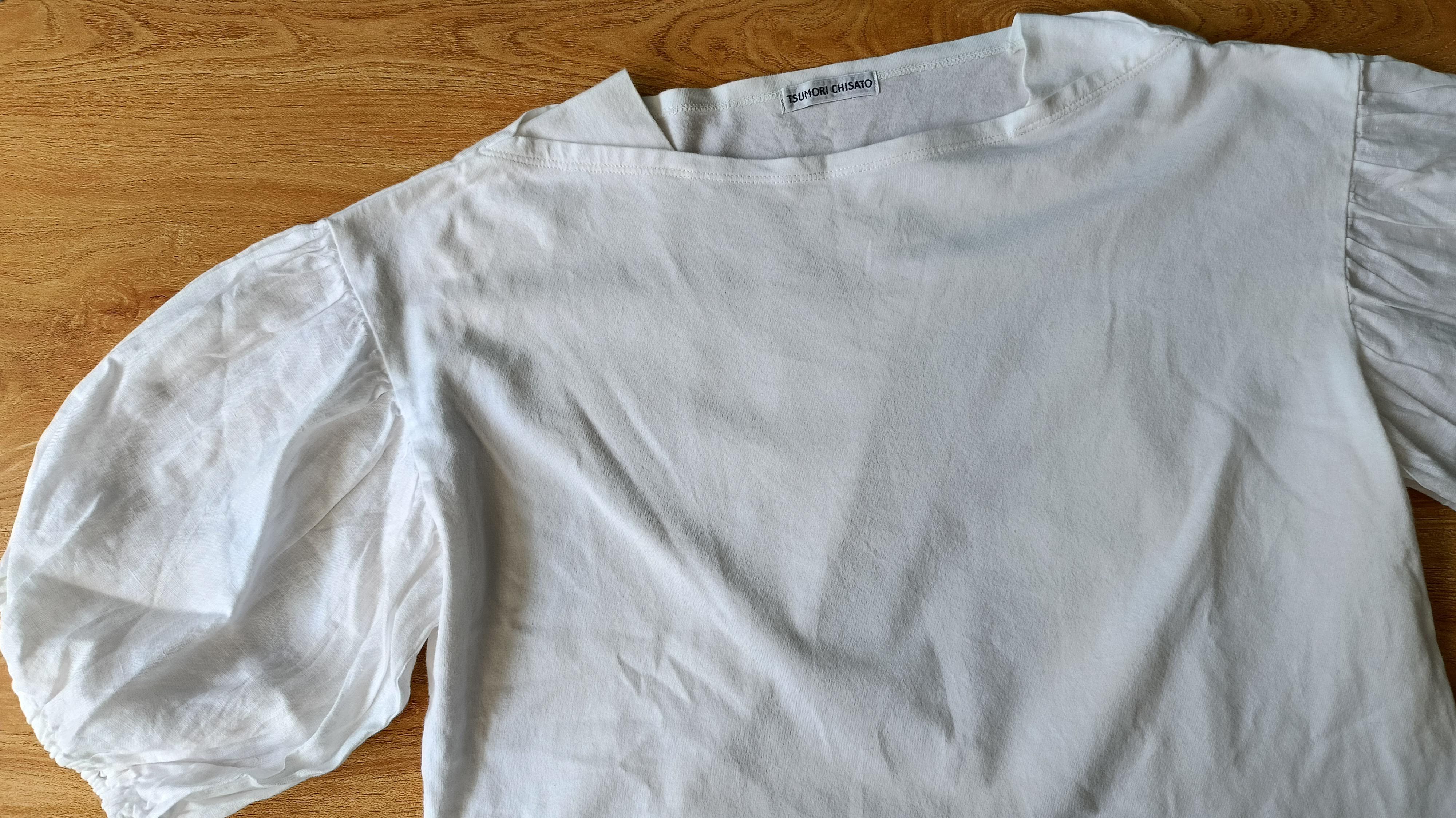 Issey Miyake × Tsumori Chisato Tsumori Chisato 2 by ISSEY MIYAKE white linen sleeve tshirt Size XS / US 0-2 / IT 36-38 - 9 Thumbnail