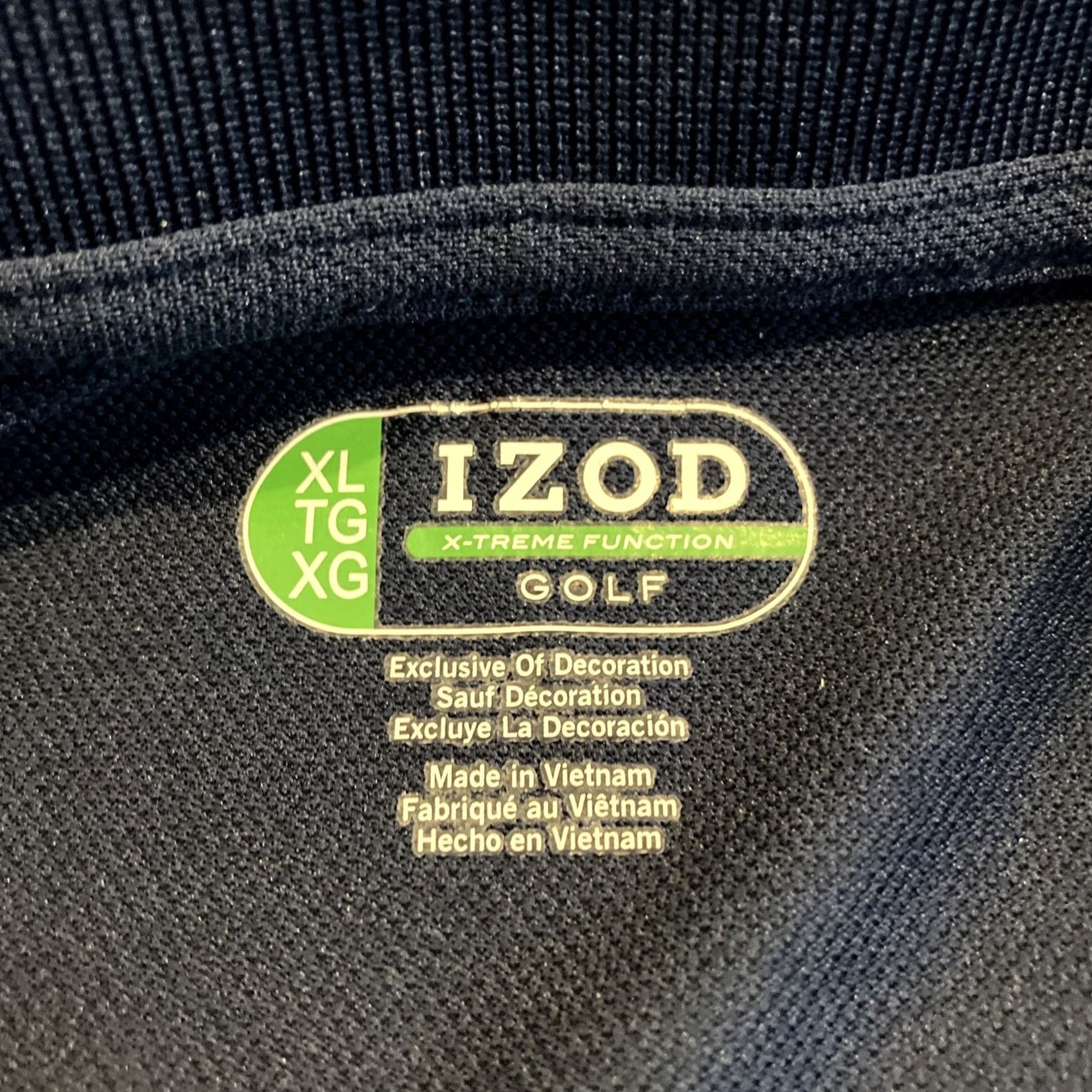 Izod VINTAGE? (no) Izod Embroidered Golf Polo Men XL Blue State ALOHA STATE SPAM - Awesome - IZOD - Polo - Short Sleeve - Polyester Blend Size US XL / EU 56 / 4 - 5 Thumbnail