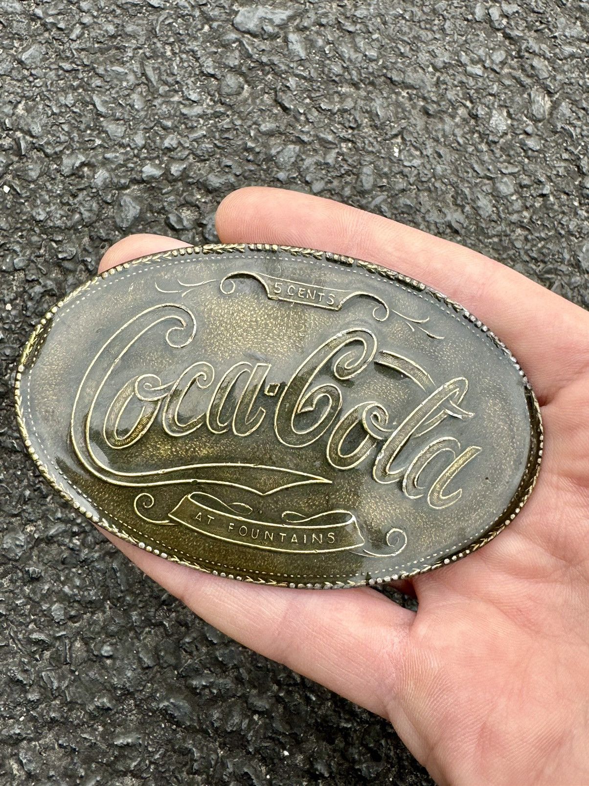 Coca Cola × Tiffany & Co. × Vintage 1970’s Tiffany & Co. New York Coca Cola Vintage Belt Buckle Size ONE SIZE - 6 Thumbnail