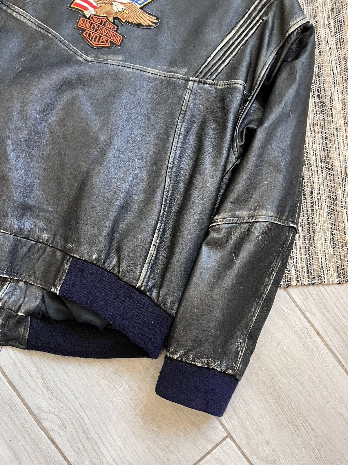 Harley Davidson × Vintage Vintage Willie G Harley Davidson Leather Jacket autographed Size US XL / EU 56 / 4 - 17 Thumbnail