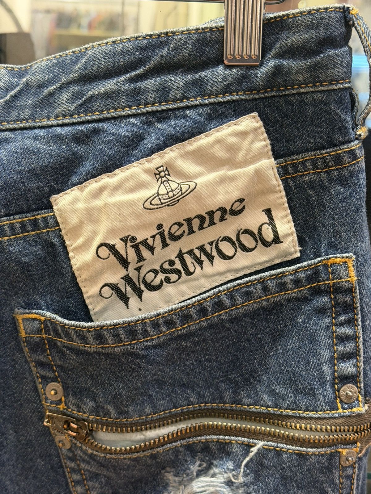 Vivienne Westwood Vivienne Westwood Cut Out Peppe Denim Jeans Size US 32 / EU 48 - 4 Thumbnail