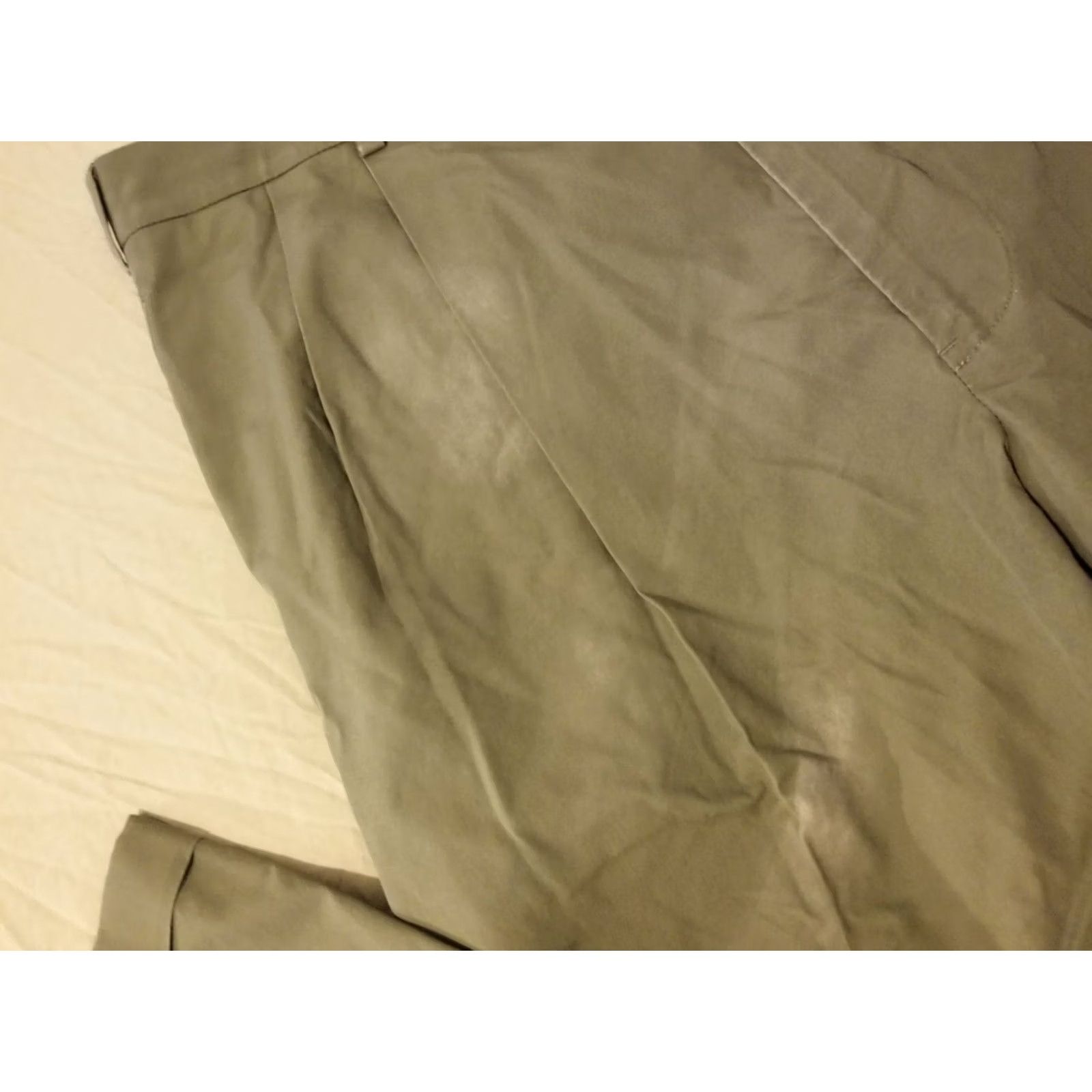 Brooks Brothers Mens Brooks Brothers Khaki Pants Chino Trouser Cotton Dress Slack 36x34 35x30 Beige Size US 36 / EU 52 - 4 Thumbnail