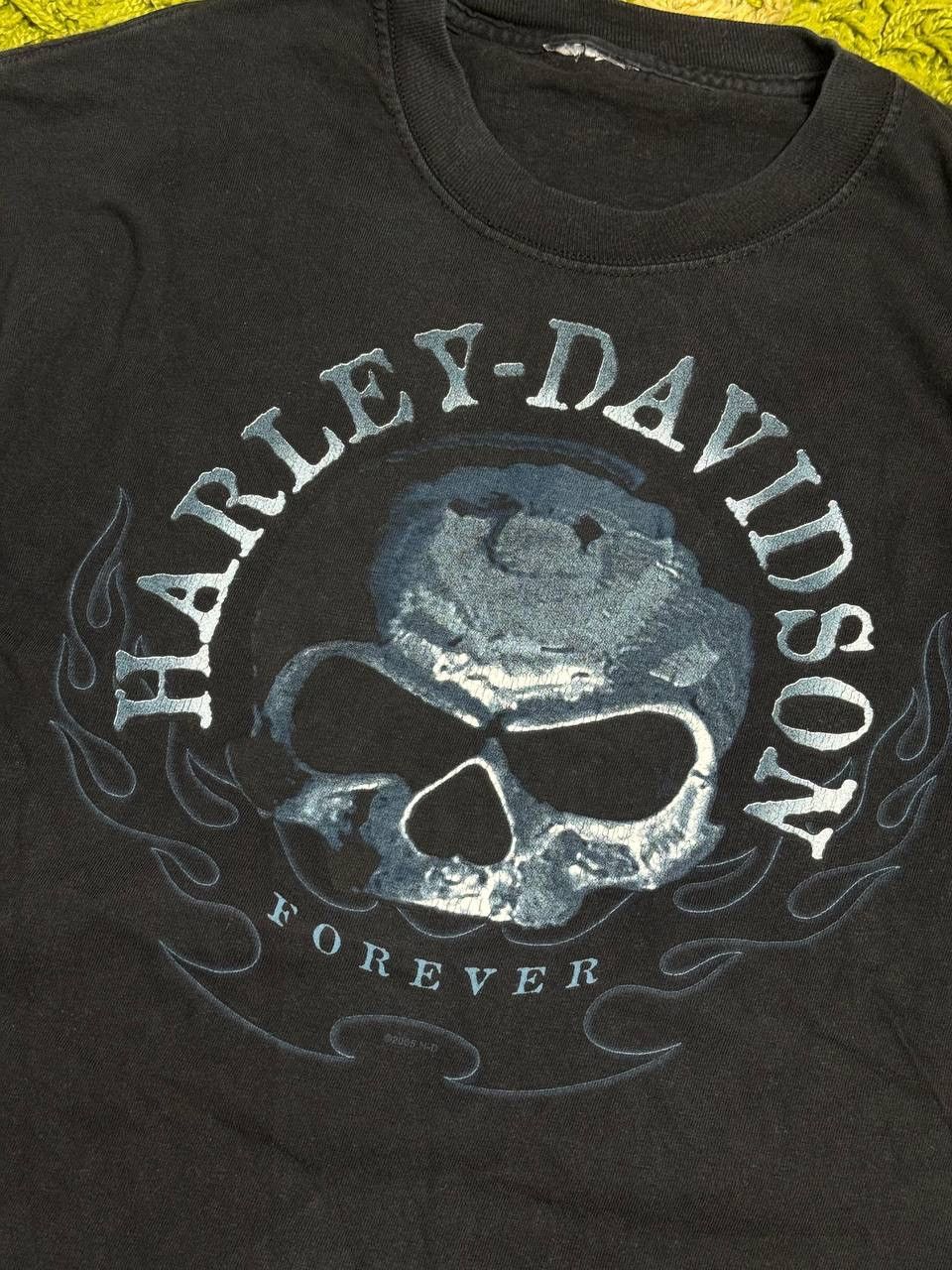 Harley Davidson Vintage 2005 Harley Davidson Skull Forever T-Shirt Size US M / EU 48-50 / 2 - 2 Thumbnail