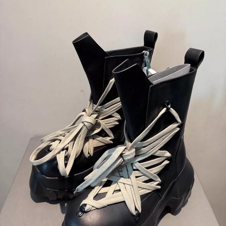 Rick Owens rick owens 25ss Show ro Mainline Megalaced Tractor Black Cr Size US 7 / EU 40 - 3 Thumbnail