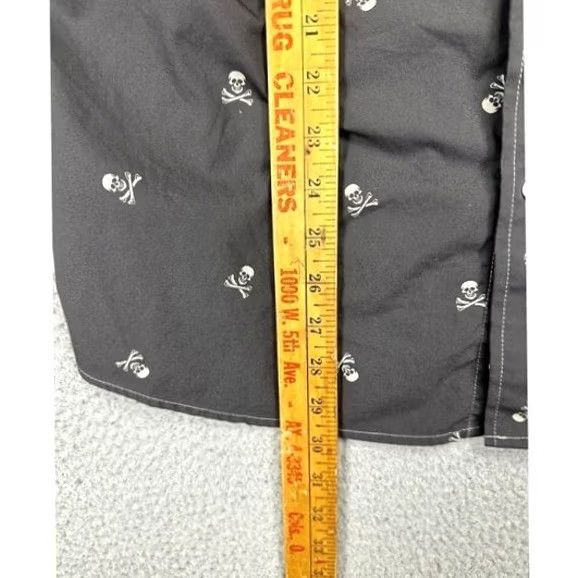 Tom Tailor VINTAGE M Tailor Shirt Adult Medium Grey Skulls Button Down Long Sleeve 100% Cotton Mens Size US M / EU 48-50 / 2 - 6 Thumbnail