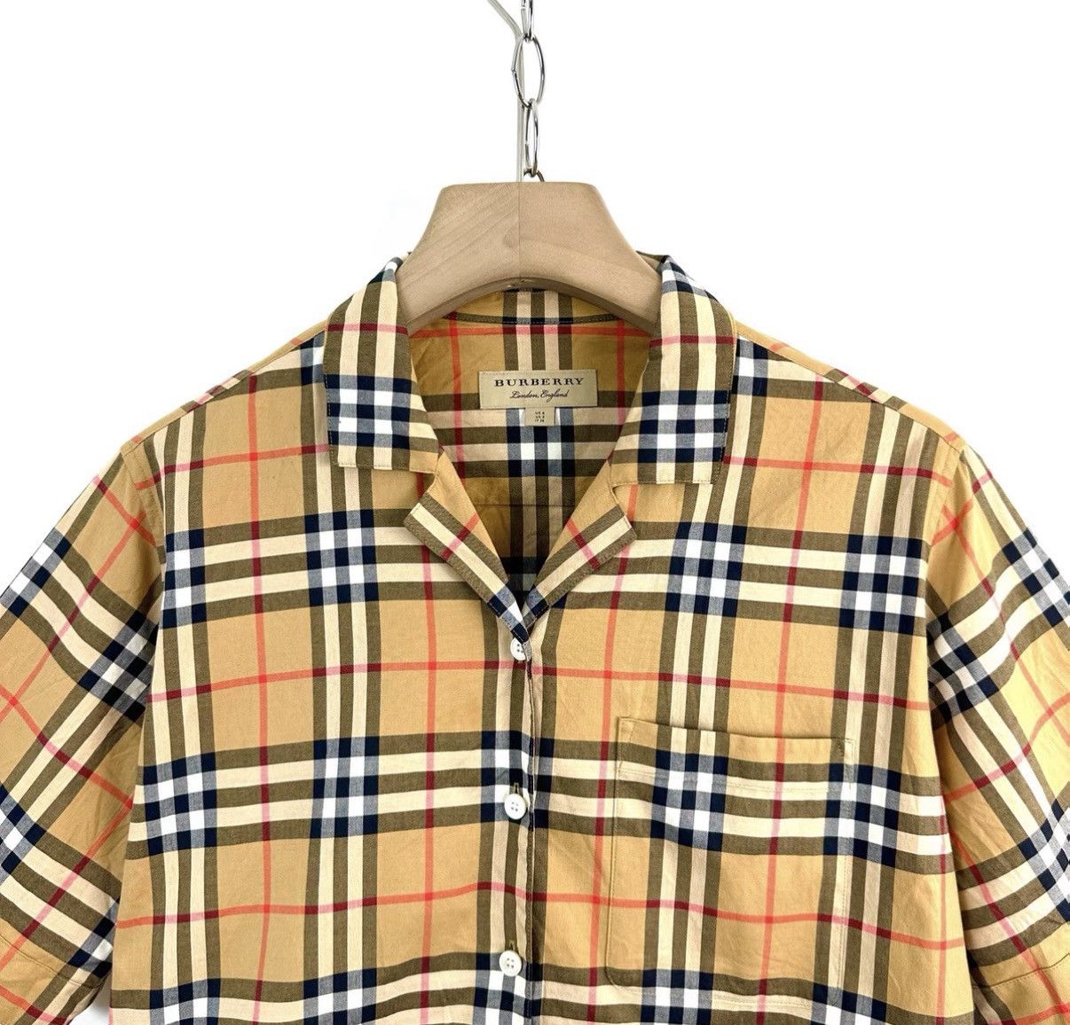 Burberry Burberry Classic Check Short Sleeve Shirt K12 Size US XS / EU 42 / 0 - 3 Thumbnail
