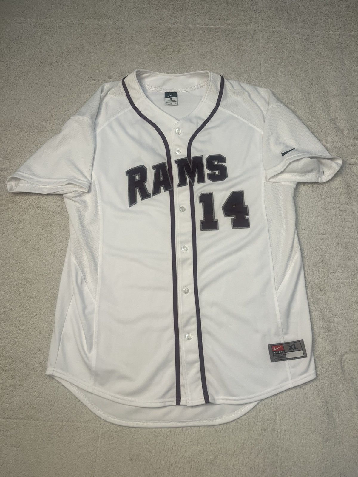 Nike Nike Team NCAA Fordham Rams University Baseball Jersey Size US XL / EU 56 / 4 - 1 Thumbnail