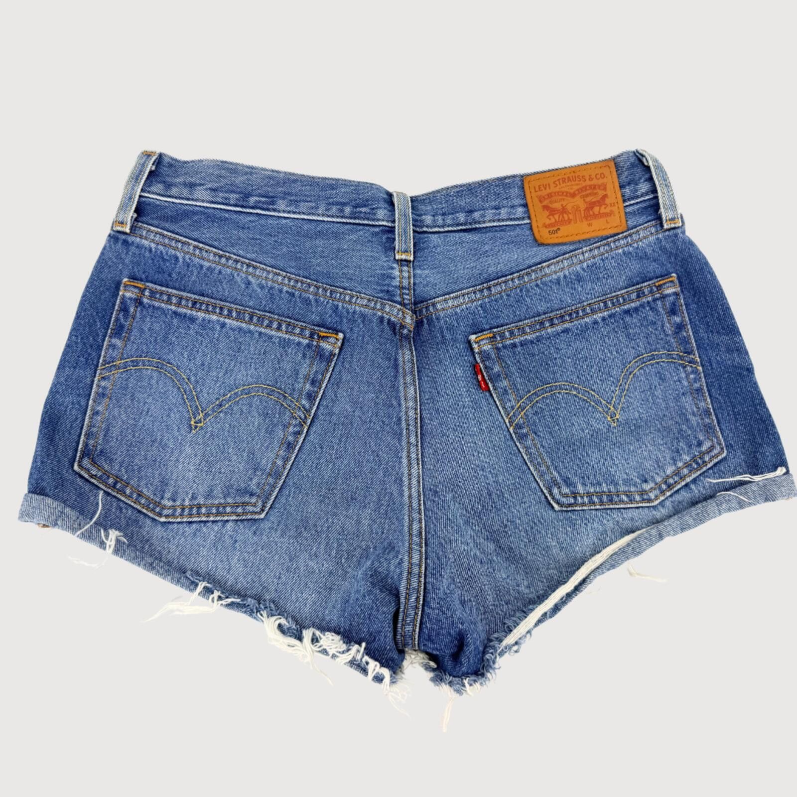 Levi's Levi’s 501 Button Fly High Rise Shorts 29 Size 29" - 3 Thumbnail