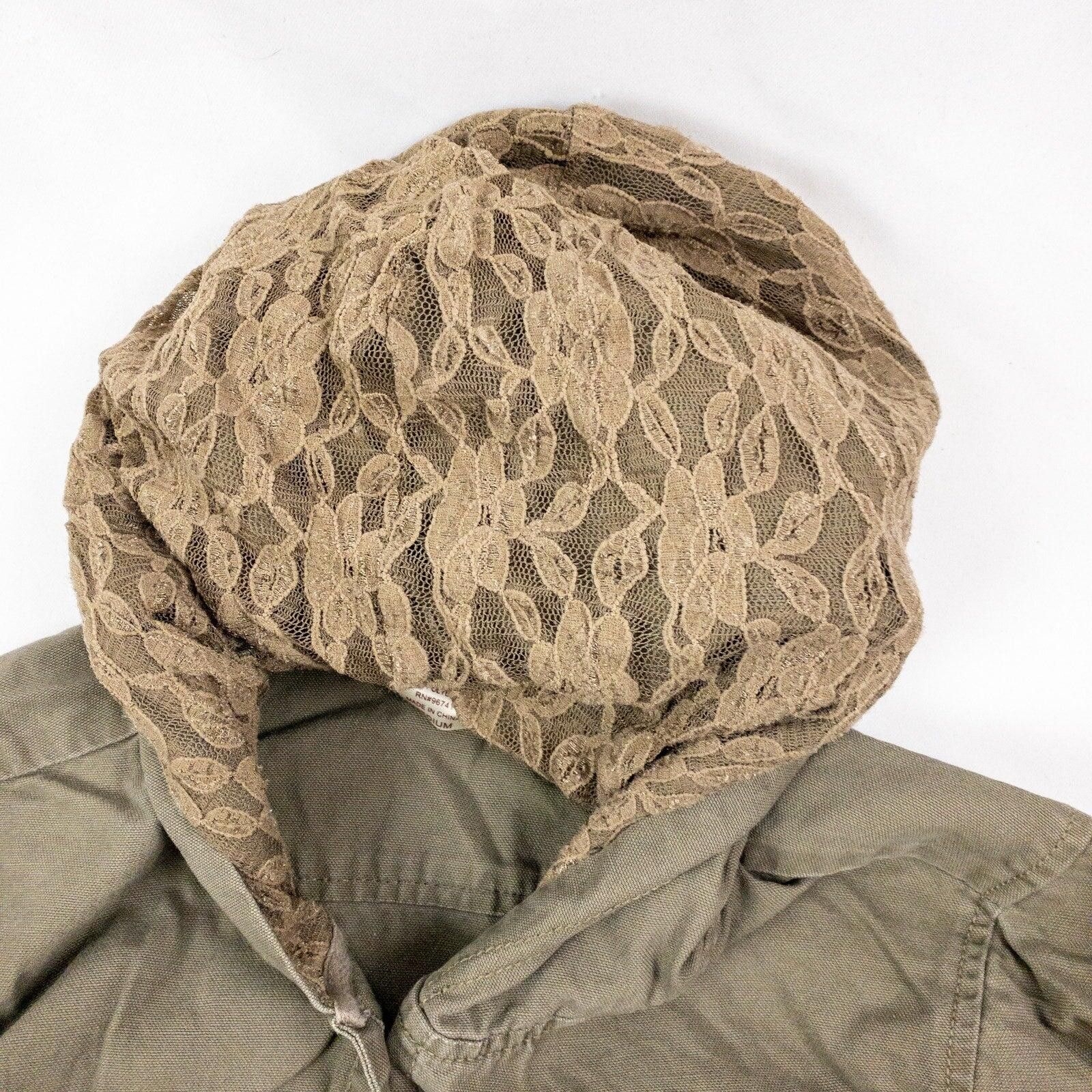 Other All Access Olive Green Lace Cargo Jacket Hooded Womens Small Size S / US 4 / IT 40 - 3 Thumbnail