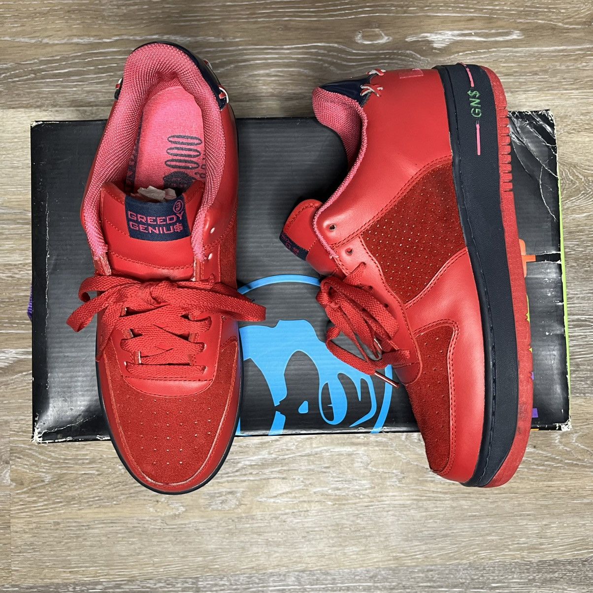 Greedy Genius × Vintage RARE y2k greedy genius love hate skate shoe Size US 10 / EU 43 - 2 Thumbnail