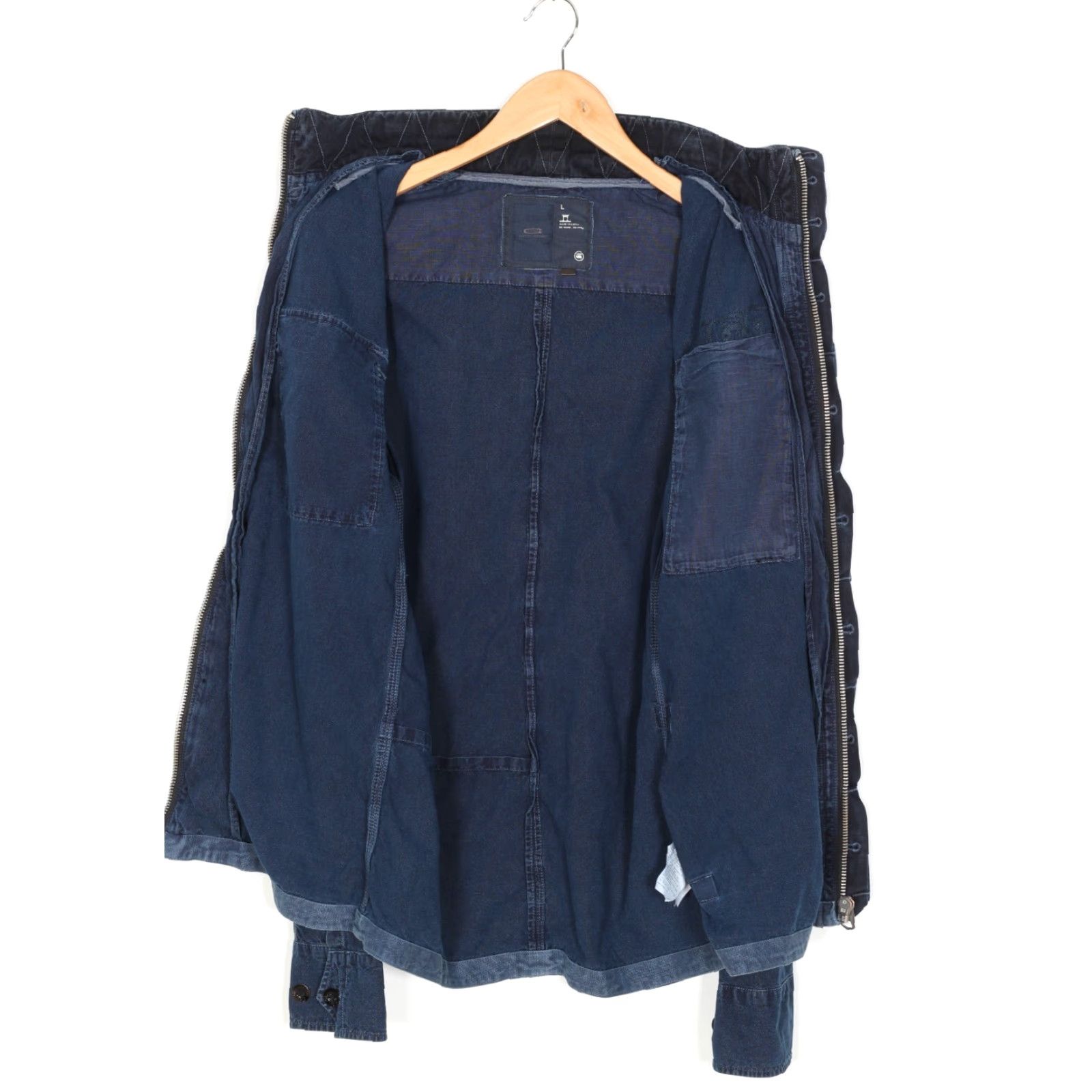 G-Star G-Star Indigo Overshirt Jacket Men L Indigo Overshirt Jacket Men L Blue Denim Jacket MJ5082 Mens L Size US L / EU 52-54 / 3 - 4 Thumbnail