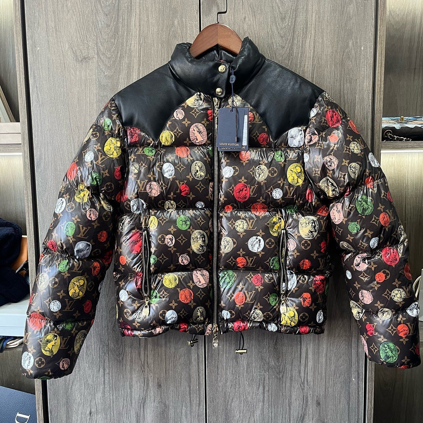 Louis Vuitton Louis Vuitton x Fornasetti Monogram Puffer Jacket Size 34 Size XXS / US 00 / IT 34 - 1 Thumbnail