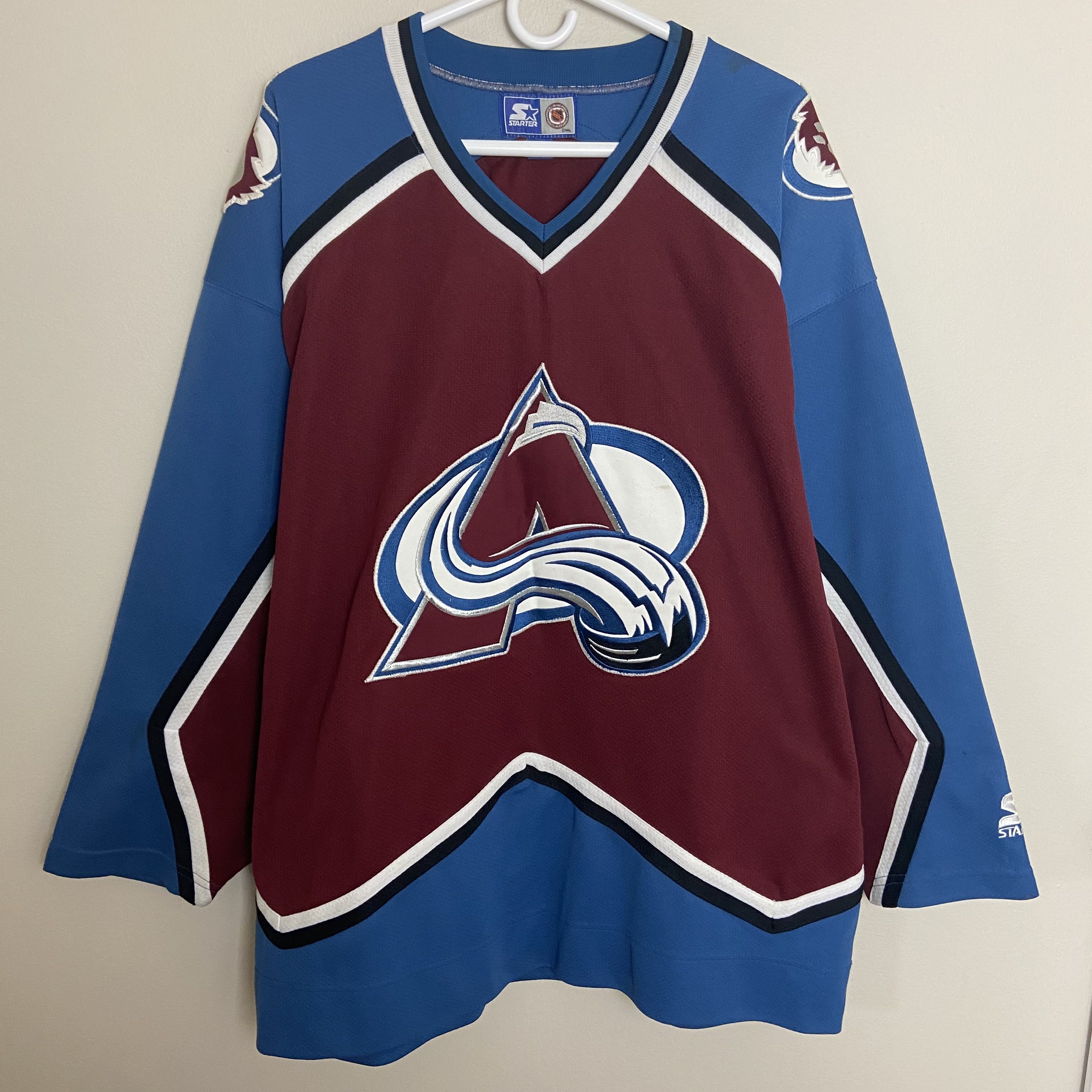 Casquette à bretelles vintage starter Colorado Avalanche Spor années 90