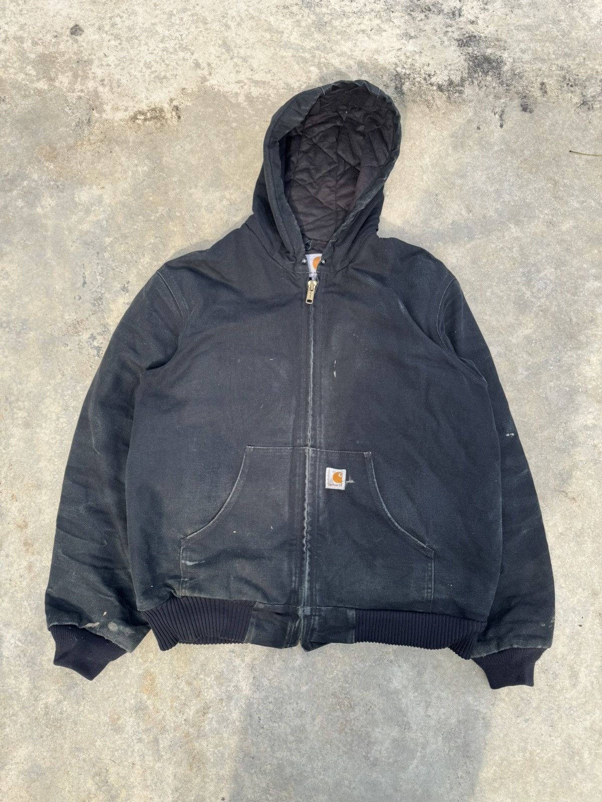 CARHARTT ACTIVE HOODIE JACKET DETROIT VINTAGE