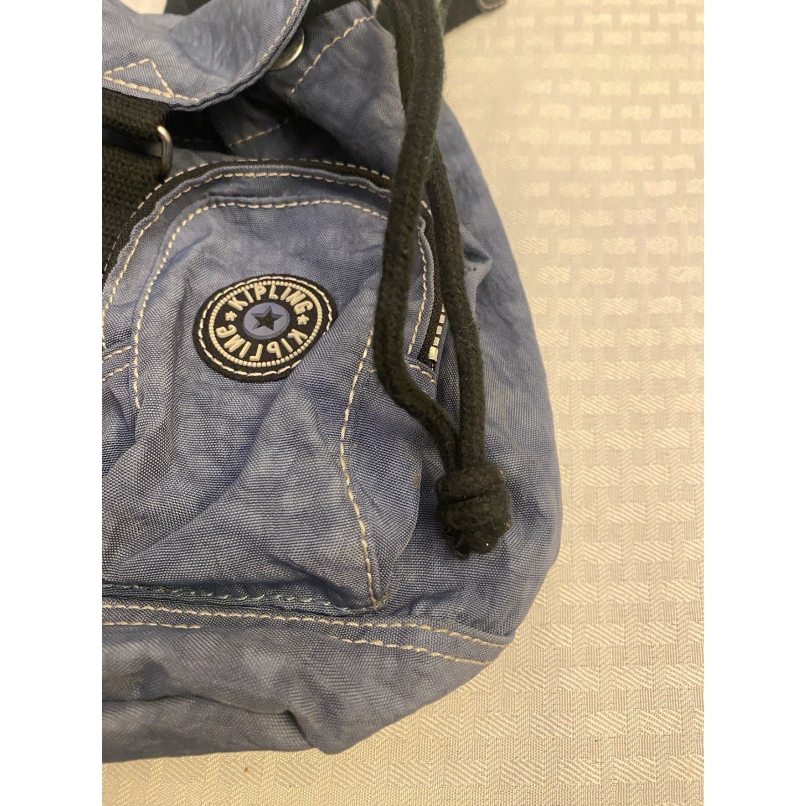 Vintage Kipling Lovebug Travel Small Mini Bag Backpack Blue Size ONE SIZE - 4 Thumbnail
