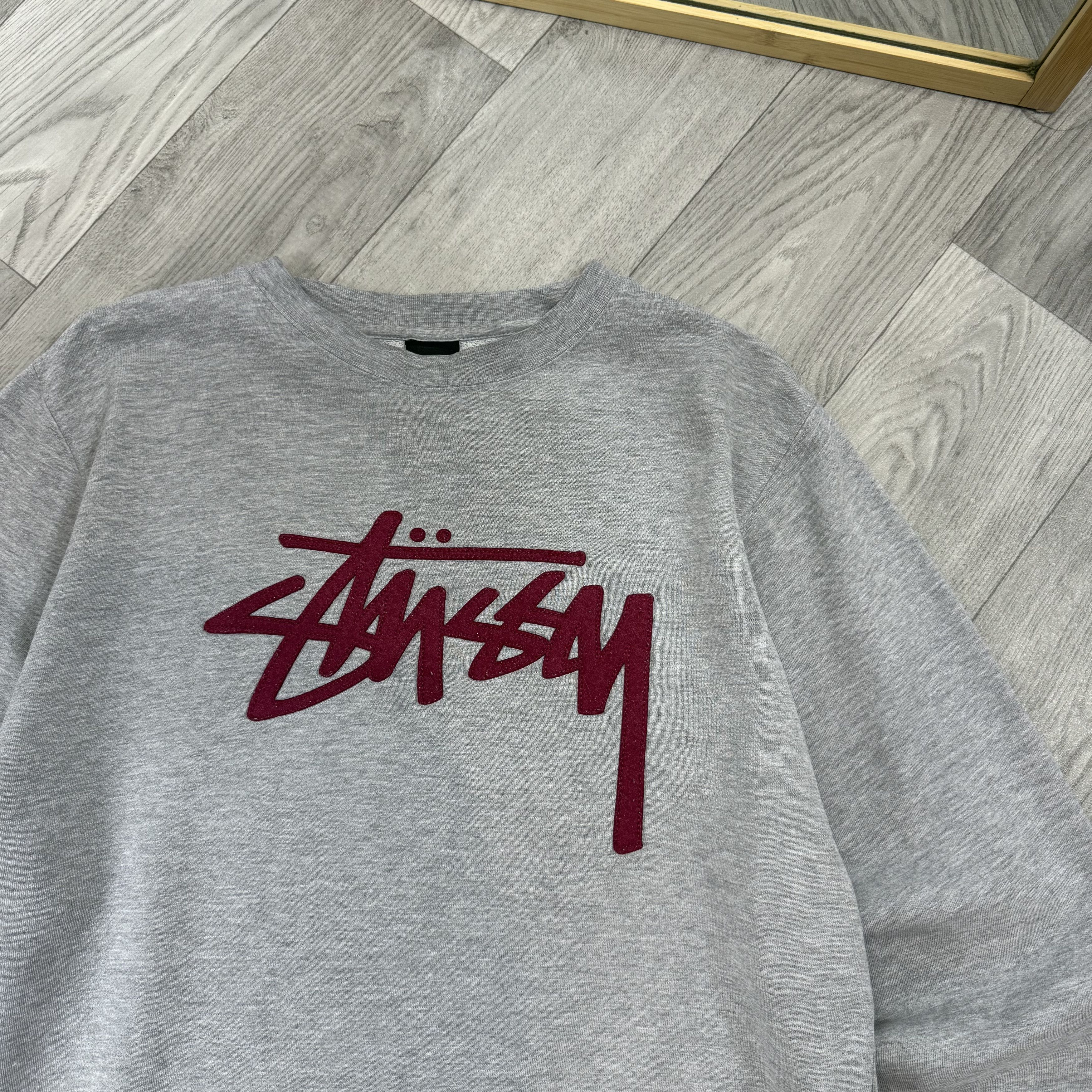 Stussy Vintage Stussy 90s Embroidered Grey Crewneck Sweatshirt Size US XL / EU 56 / 4 - 7 Thumbnail