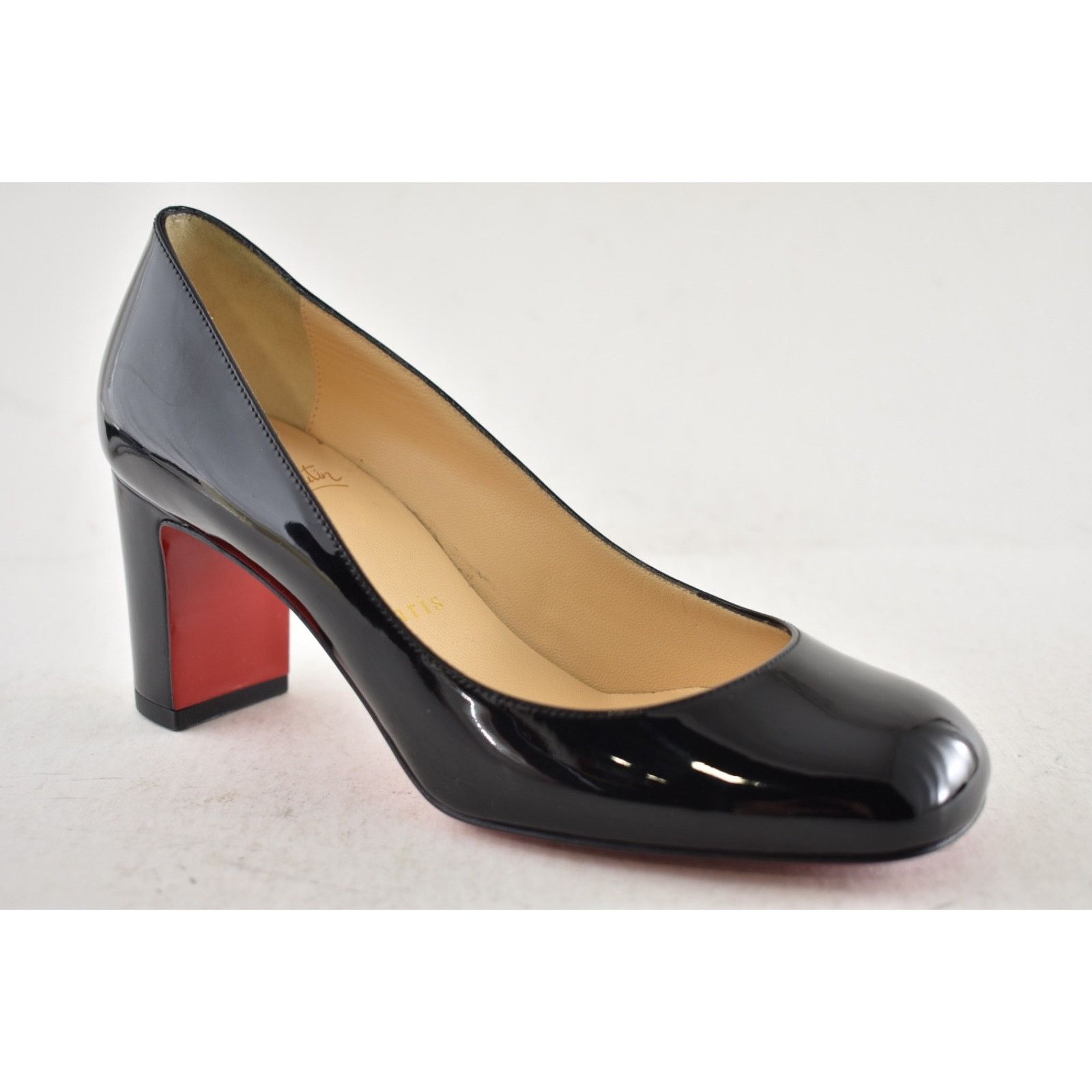 Christian Louboutin Christian Louboutin Cadrilla 70 Patent Block Heel Pump 35 Size US 5 / IT 35 - 6 Thumbnail