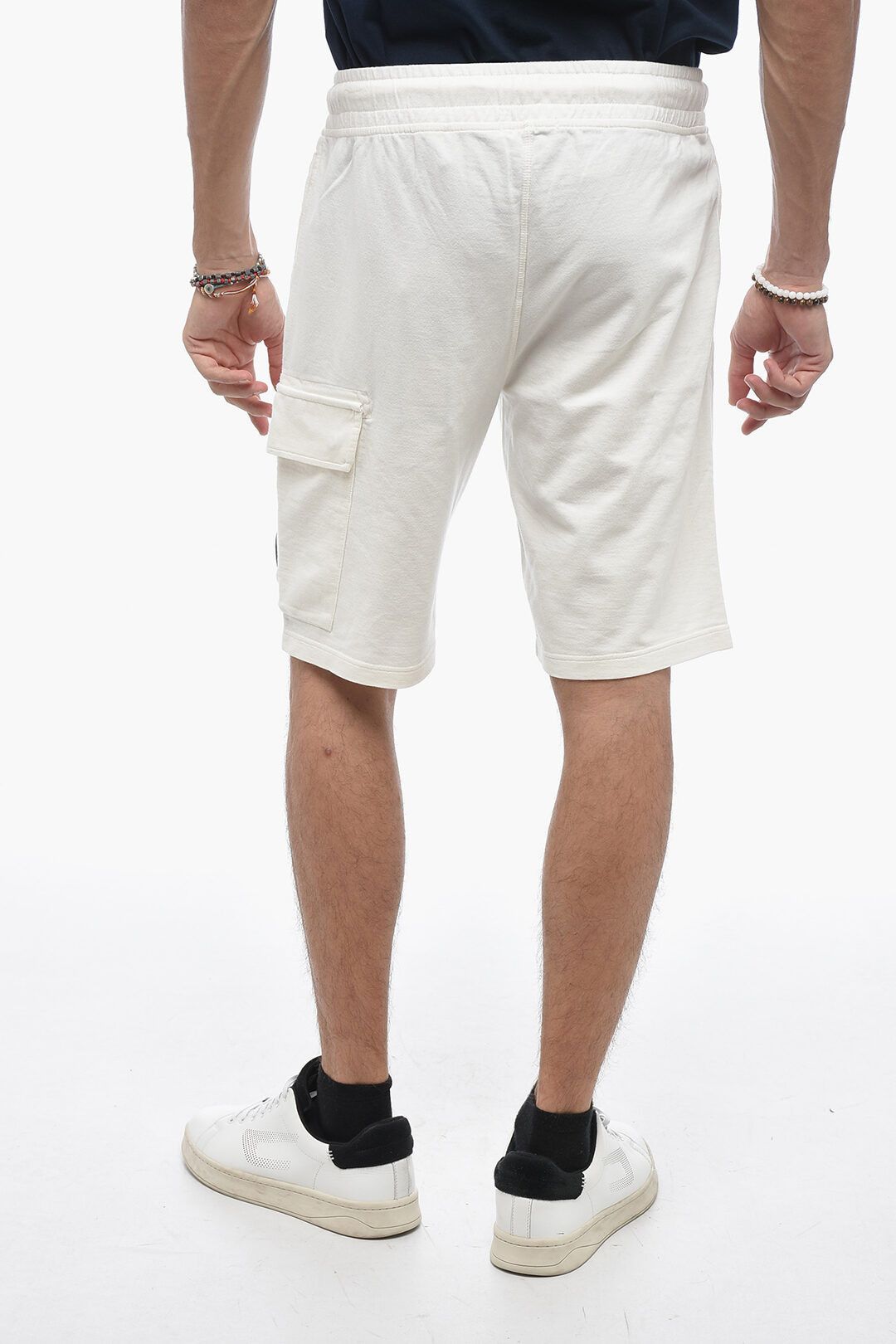 C.P. Company og1mm1024 Brushed Cotton Short in White Size US 36 / EU 52 - 2 Thumbnail