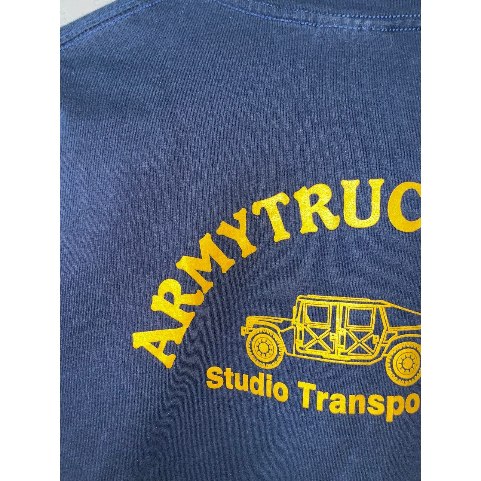 INTERMIX Jarhead Marine Army Trucks Shirt Blue XL Car Graphic Tee Size US XL / EU 56 / 4 - 6 Thumbnail