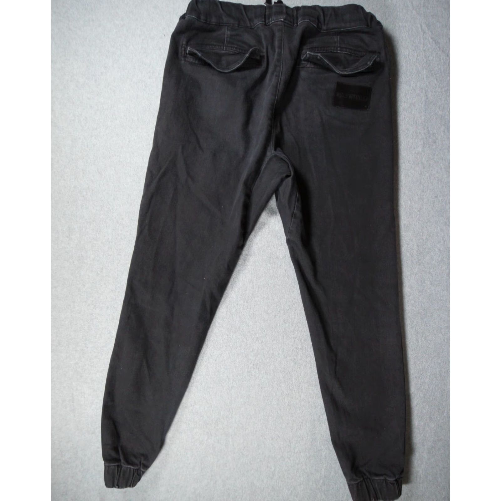 Been Trill Been Trill Pants Mens Small Black Jean Jogger Streetwear Drawstring Stretch Size US 36 / EU 52 - 4 Thumbnail