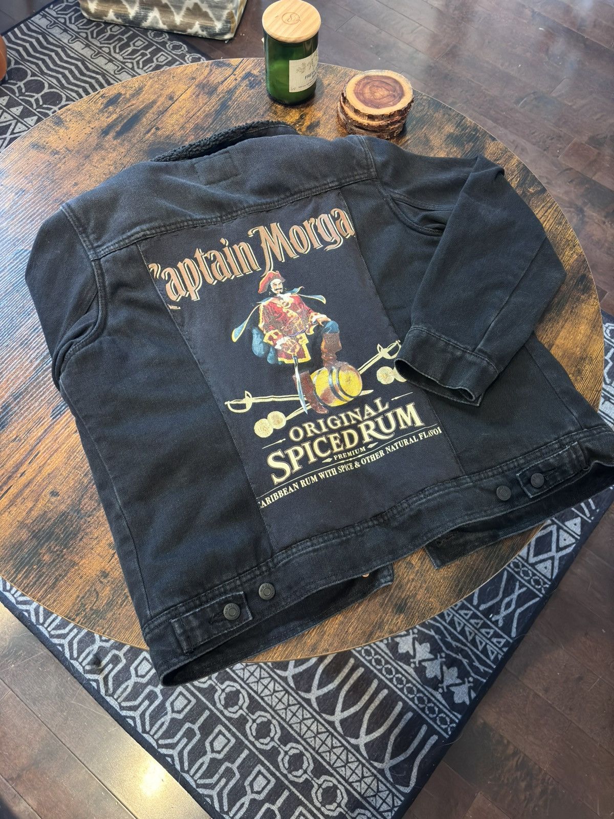Vintage Custom 1 of 1 Fleece-Lined Denim Jacket Size L / US 10 / IT 46 - 5 Thumbnail