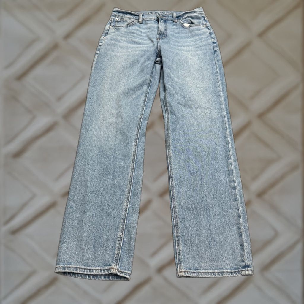 American Eagle Outfitters American Eagle Outfitters High Rise Straight Jeans Women’s 4 29x30 Blue Denim Size 29" - 1 Thumbnail