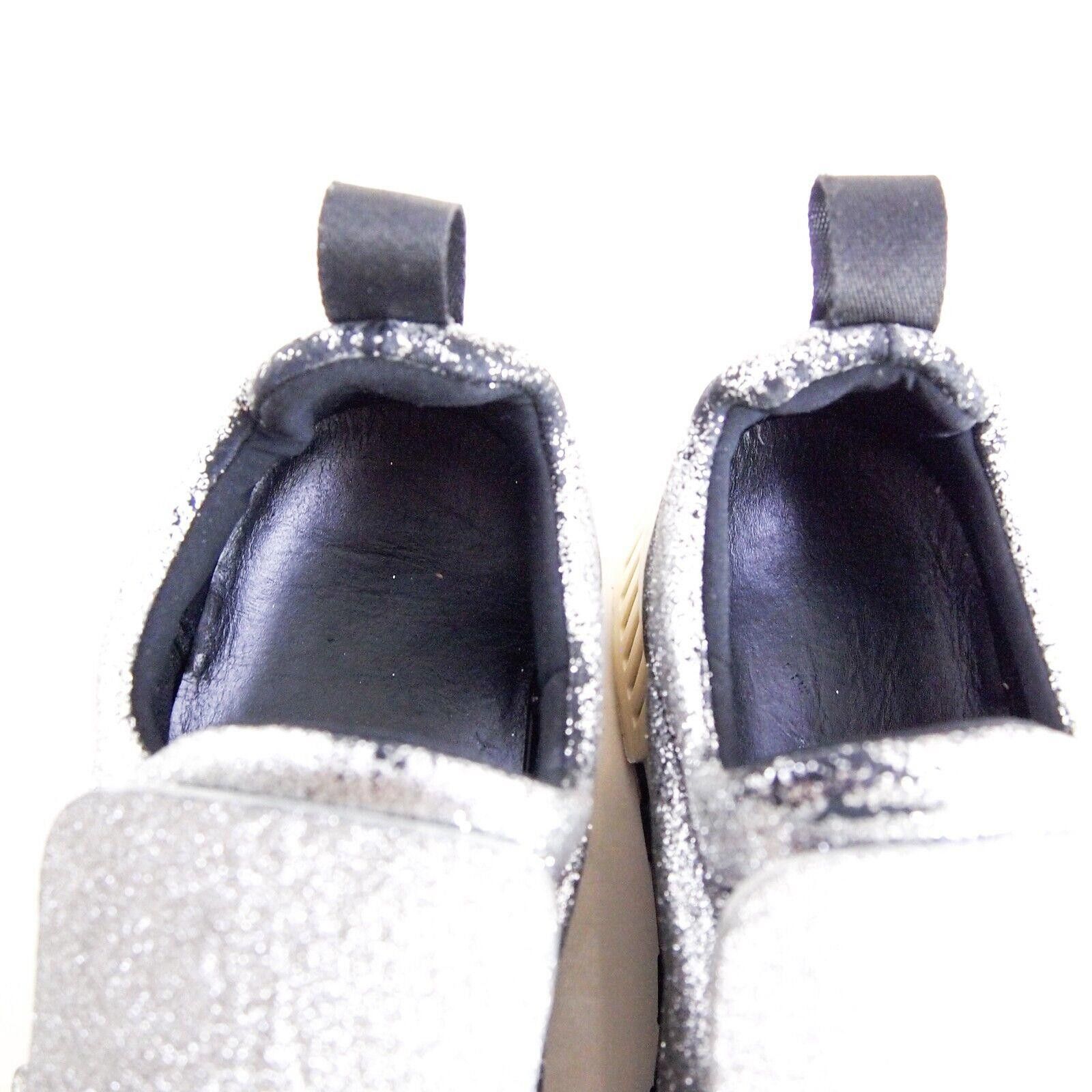 Sergio Rossi Sergio Rossi SR1 slip Ons Sneakers Silver Glitter US 7 EU 37 Size US 7 / IT 37 - 9 Thumbnail