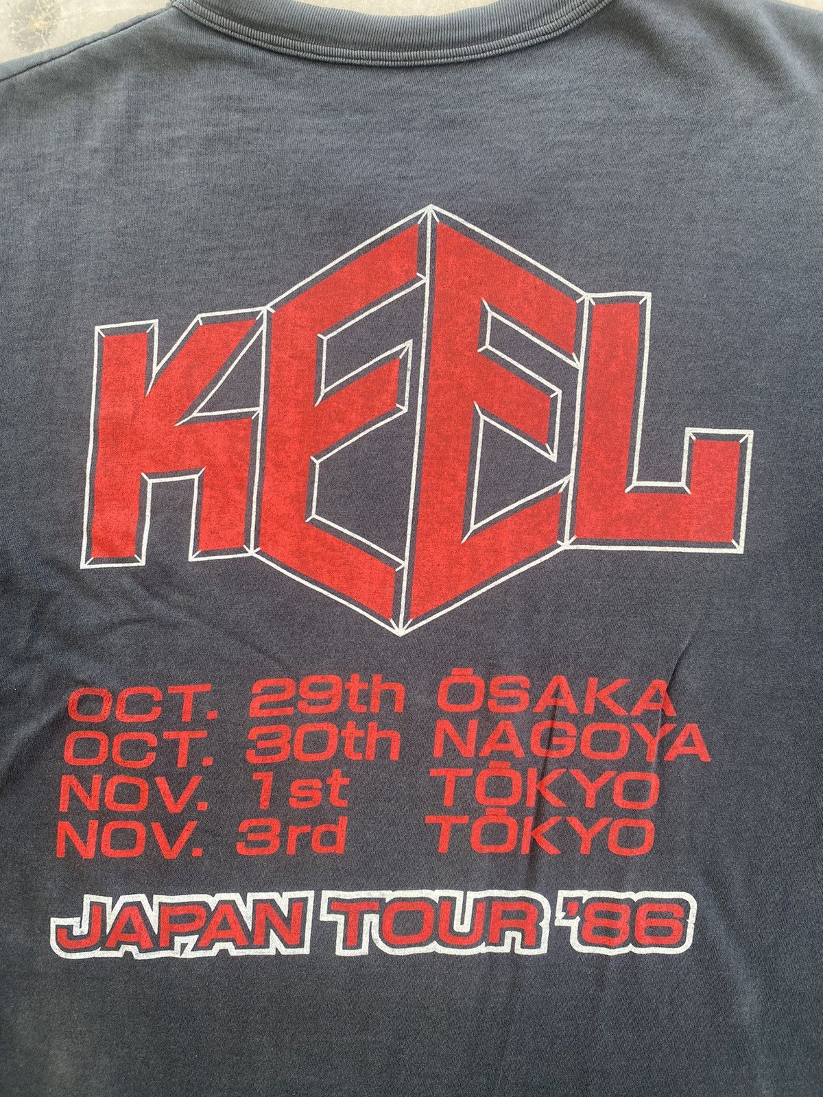 Band Tees VINTAGE 90S KEEL BAND JAPAN TOUR TEE Size US L / EU 52-54 / 3 - 5 Thumbnail