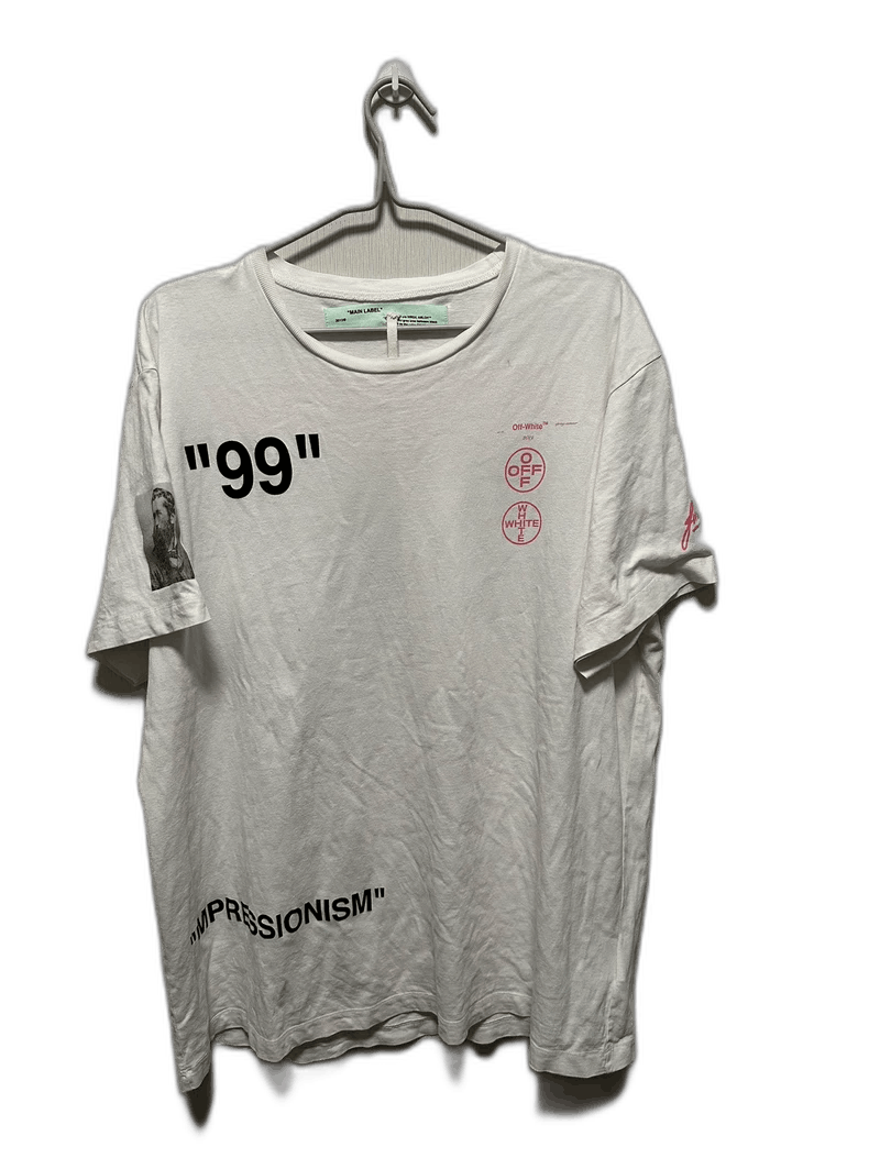 Off-White Off White Short Sleeve Shirt with Prints Size US M / EU 48-50 / 2 - 1 Thumbnail