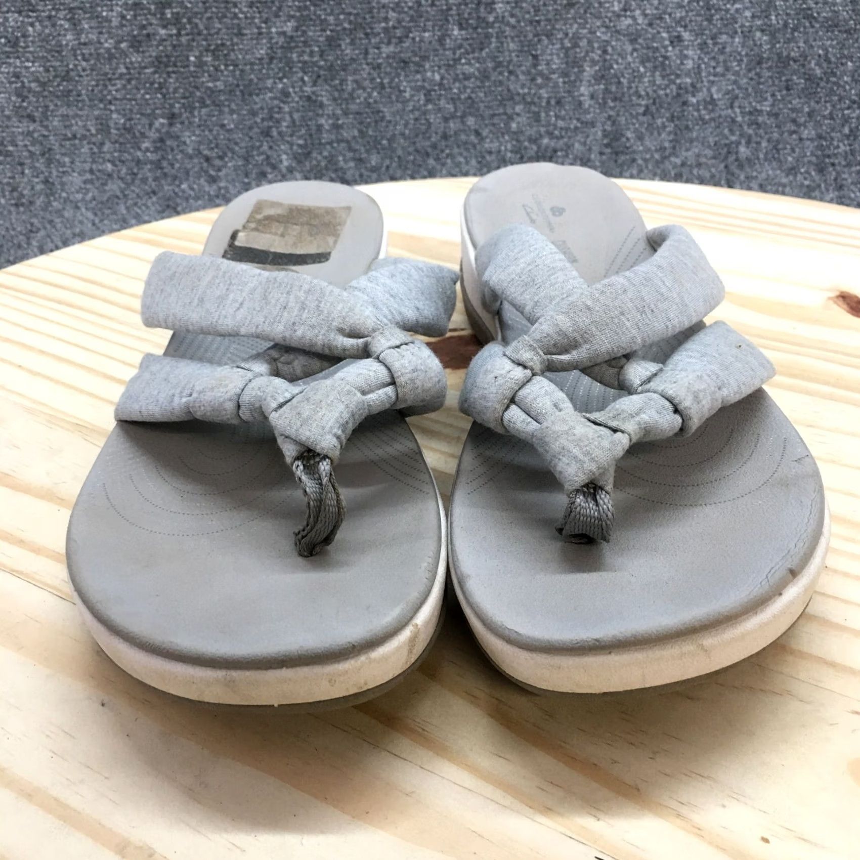 Clarks Clarks Top Womens Gray Sandals Arla Kaylie Slide Slip Comfort Low Size L / US 10 / IT 46 - 4 Thumbnail