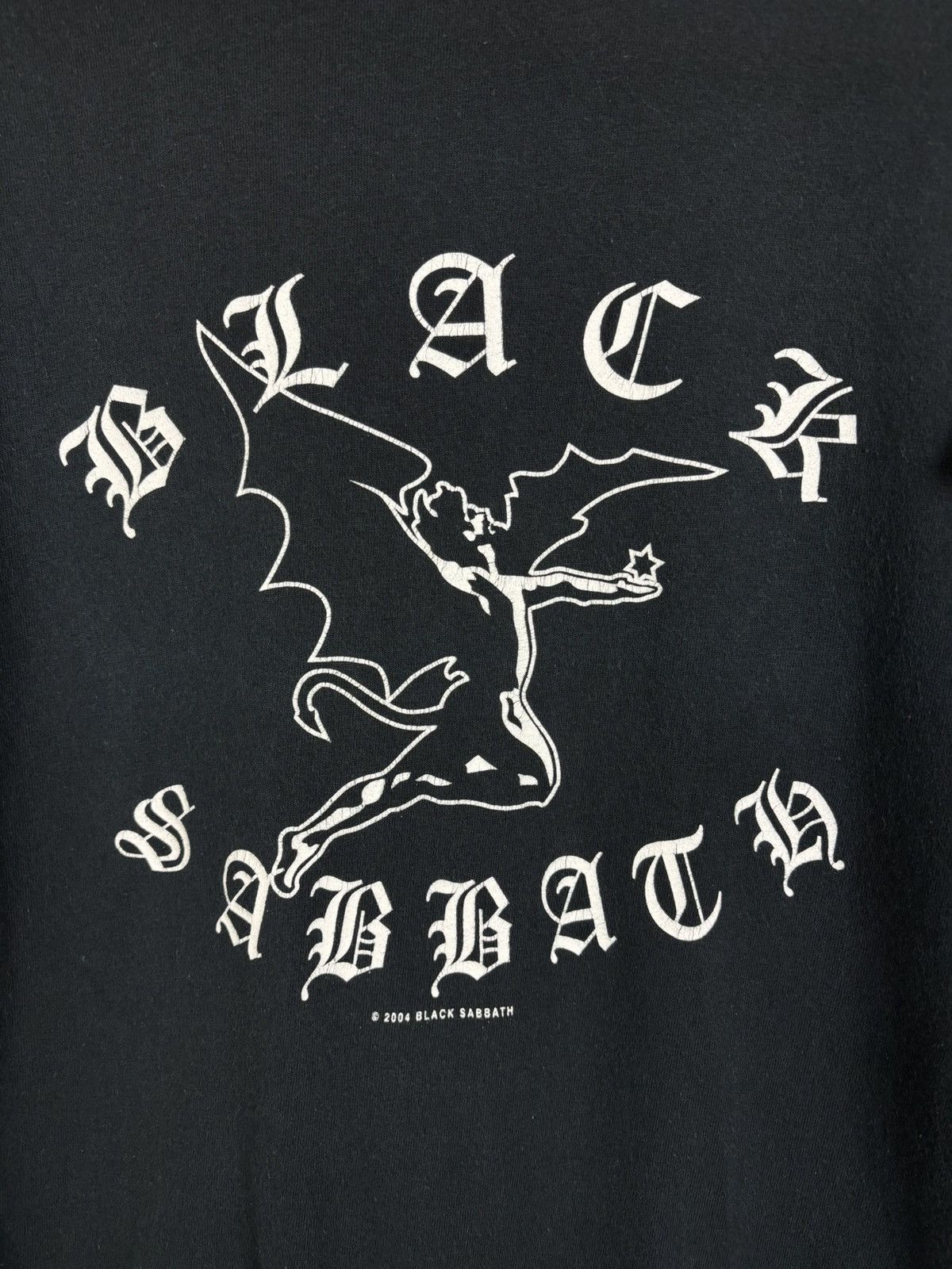 Band Tees 00s Black Sabbath Ozzy 2004 Devil Logo T-Shirt Black M Size US M / EU 48-50 / 2 - 2 Thumbnail