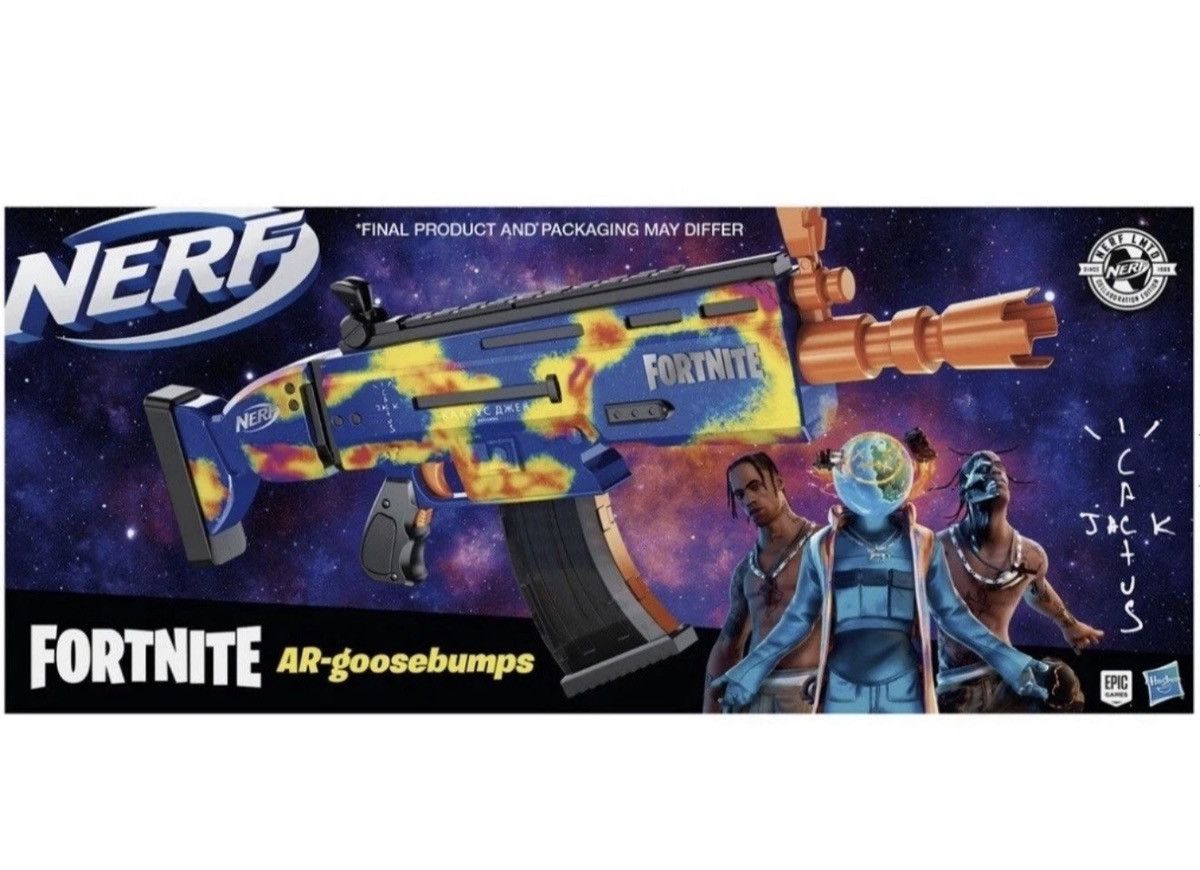 Travis Scott Cactus Jack/ Fortnite/ NERF AR-Goosebumps ELITE Dart Blaster Size ONE SIZE - 2 Thumbnail