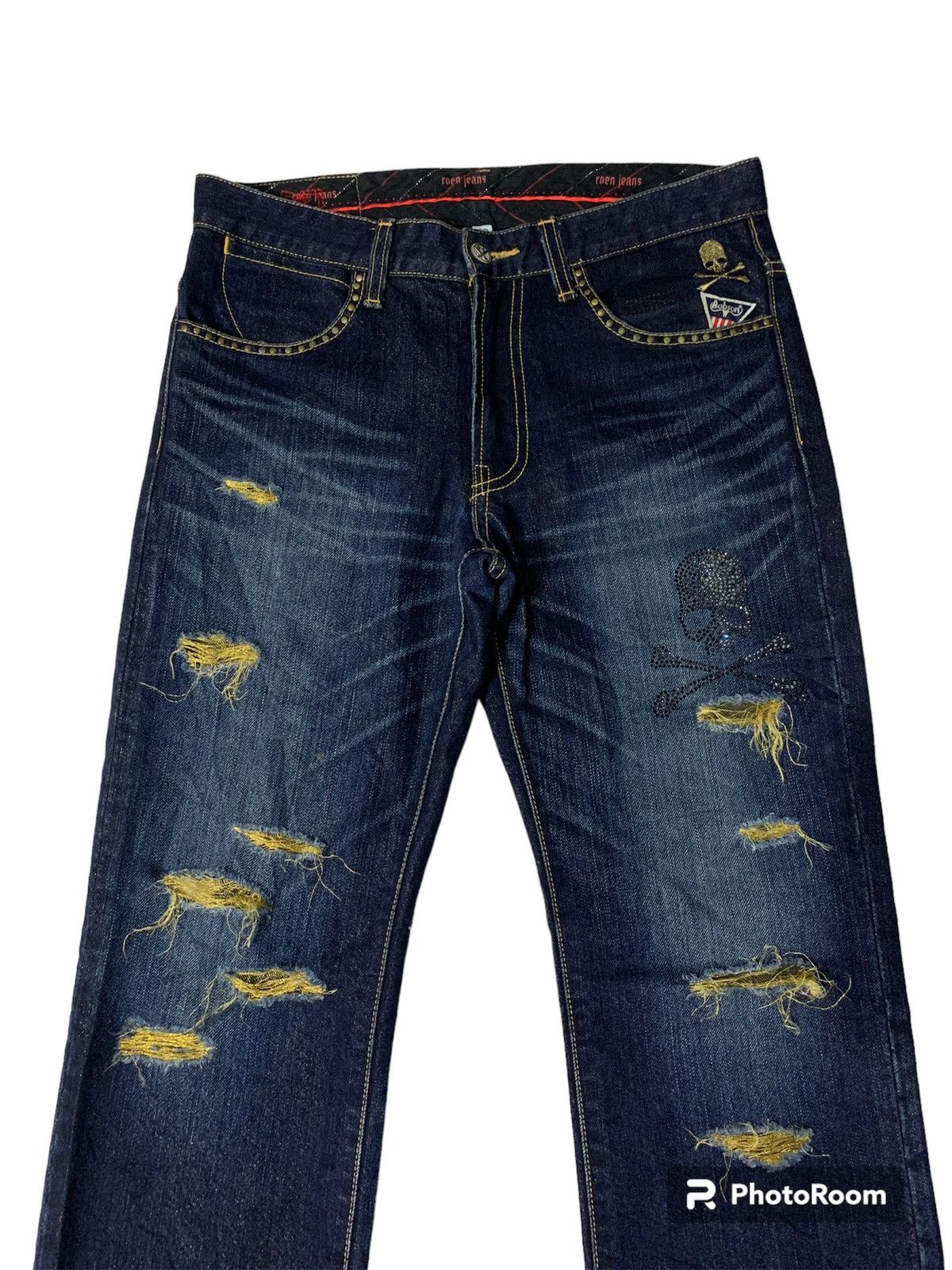 Japanese Brand × Roen Reon Mastermind x bobson Skull Jeans Size US 31 - 4 Thumbnail