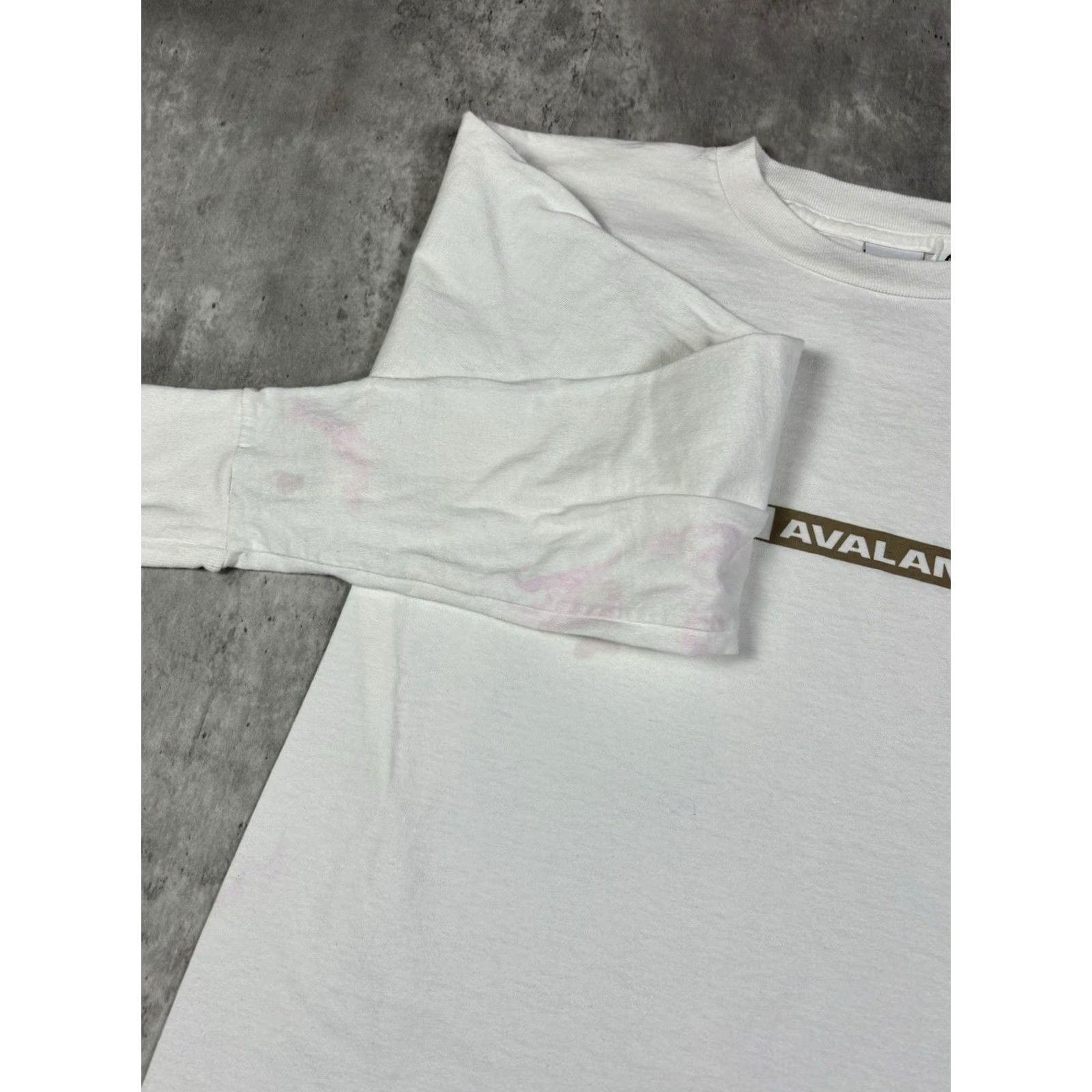 Avalanche VINTAGE CCM Calorado Avalanche Long sleeve T-Shirt Men M Graphic Print White Crew Neck 90s Sports Classic Size US M / EU 48-50 / 2 - 4 Thumbnail