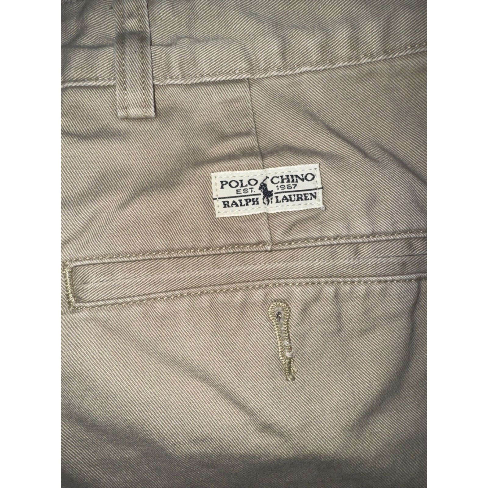 Polo Ralph Lauren × Vintage Polo Ralph Lauren Chino Pleated Shorts 38 Tan Classic Preppy Size US 38 / EU 54 - 5 Thumbnail