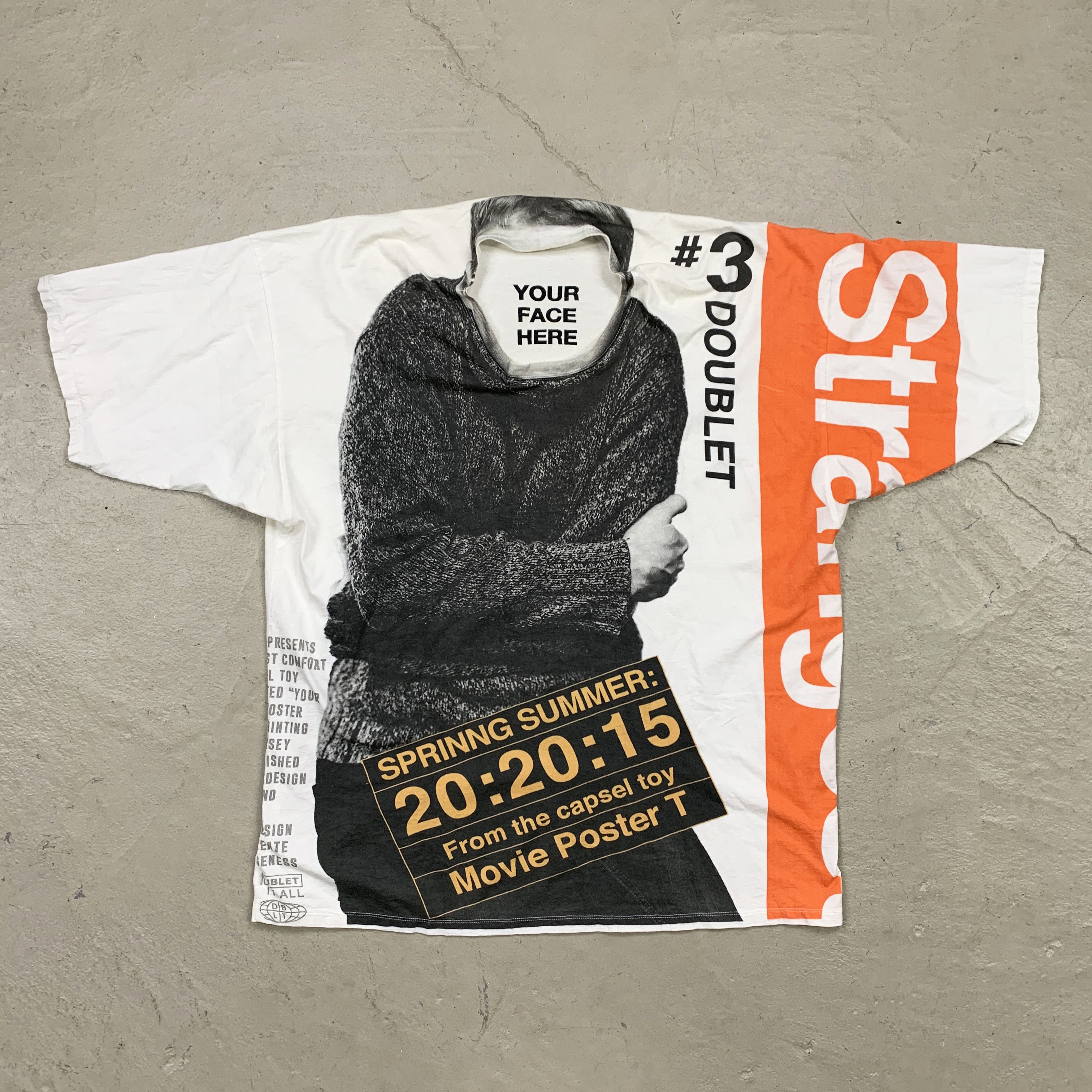 Doublet COMPRESSED "INSERT FACE" / TRAINSPOTTING MOVIE T-SHIRT Size US XL / EU 56 / 4 - 2 Thumbnail