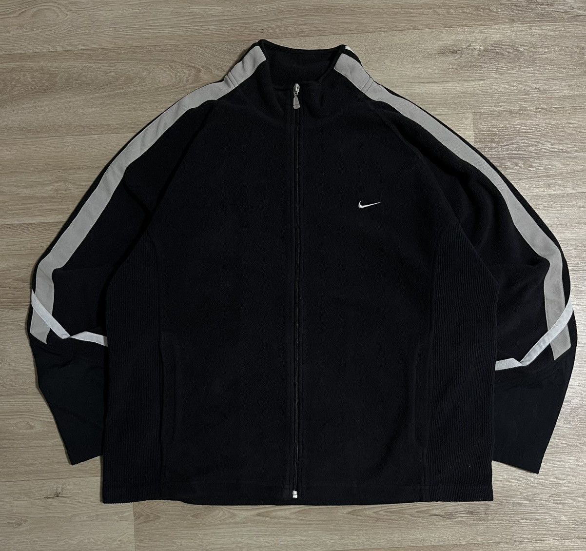 Nike Vintage Nike Fleece Zip Hoodie Mini Logo Size US XL / EU 56 / 4 - 1 Thumbnail
