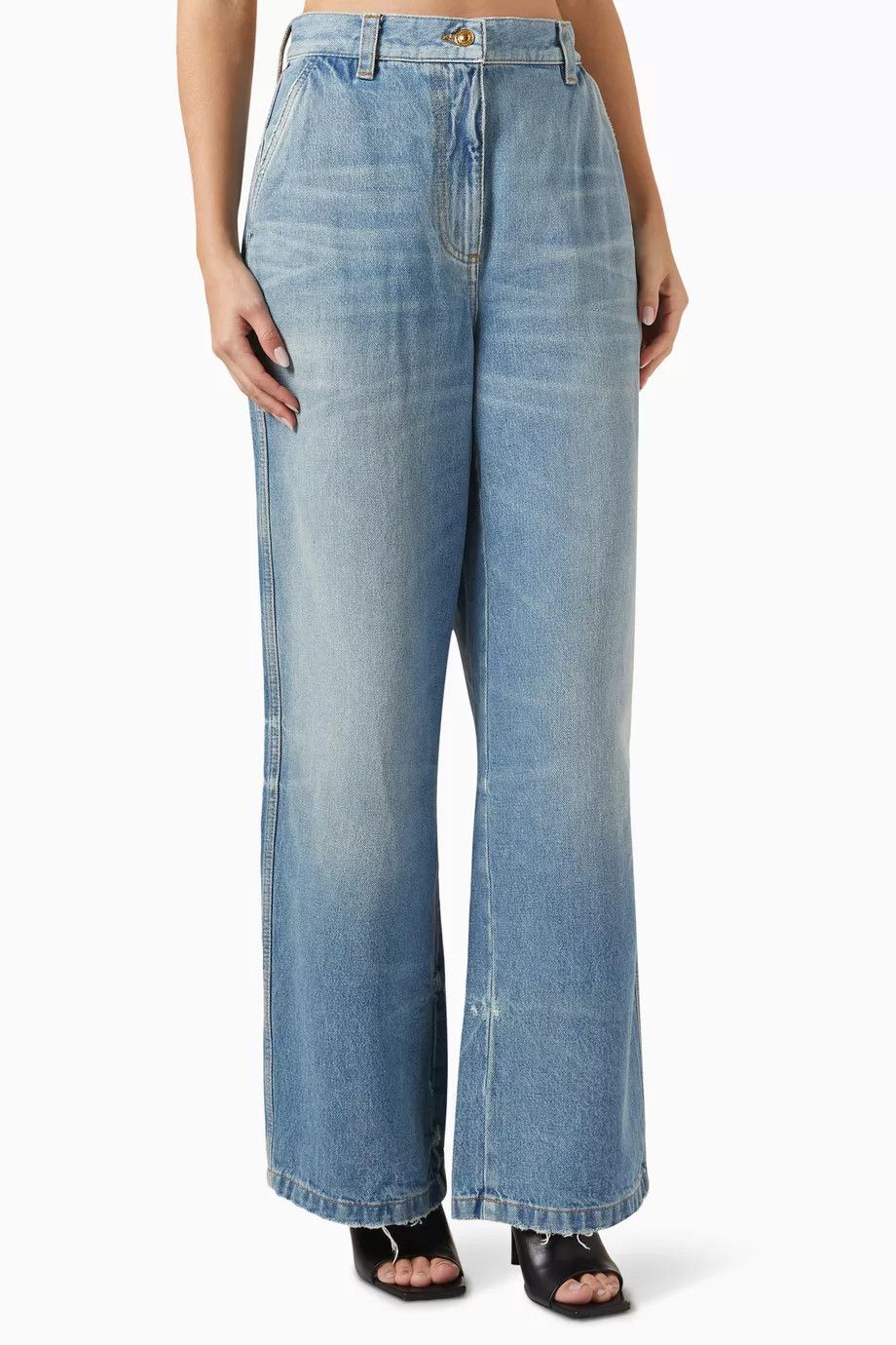 Palm Angels o1y1125 Denim Pant in Blue Size 26" / US 2 / IT 38 - 1 Thumbnail