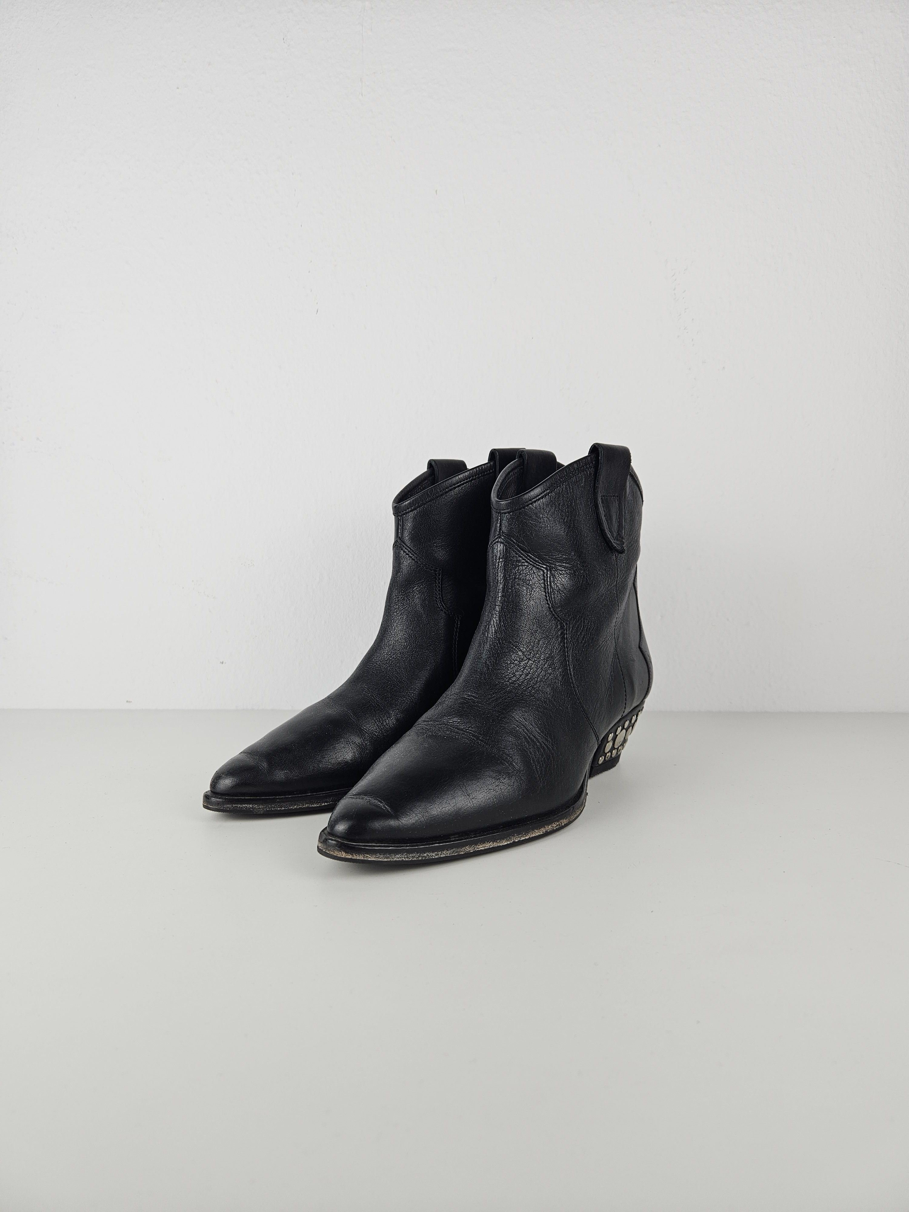 Isabel Marant Isabel Marant leather cuban heel studded cowboy ankle boots Size US 9 / IT 39 - 2 Thumbnail