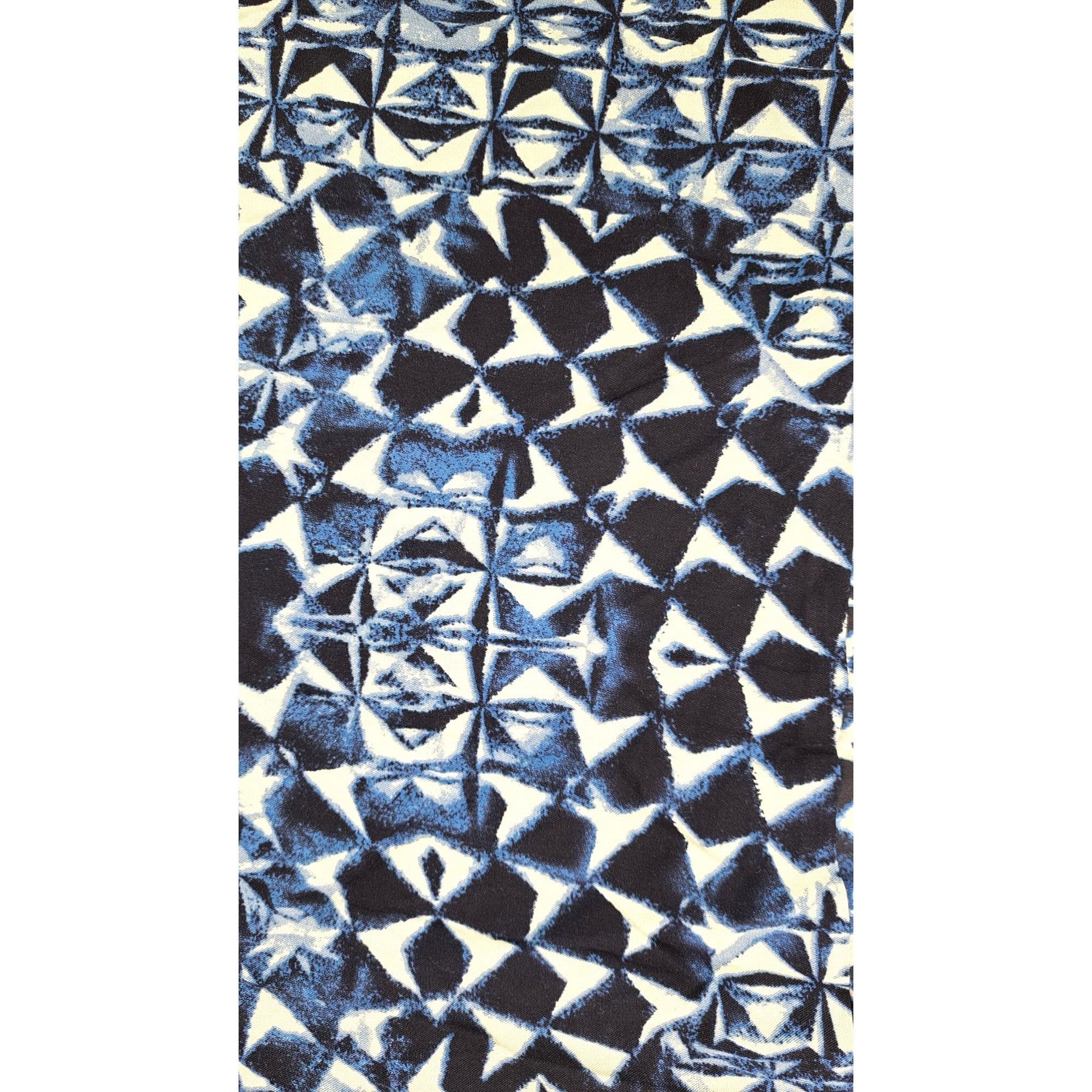 Lucky Brand Lucky Brand Blue White Sleeveless Geometric Shift Dress Size XS / US 0-2 / IT 36-38 - 6 Thumbnail
