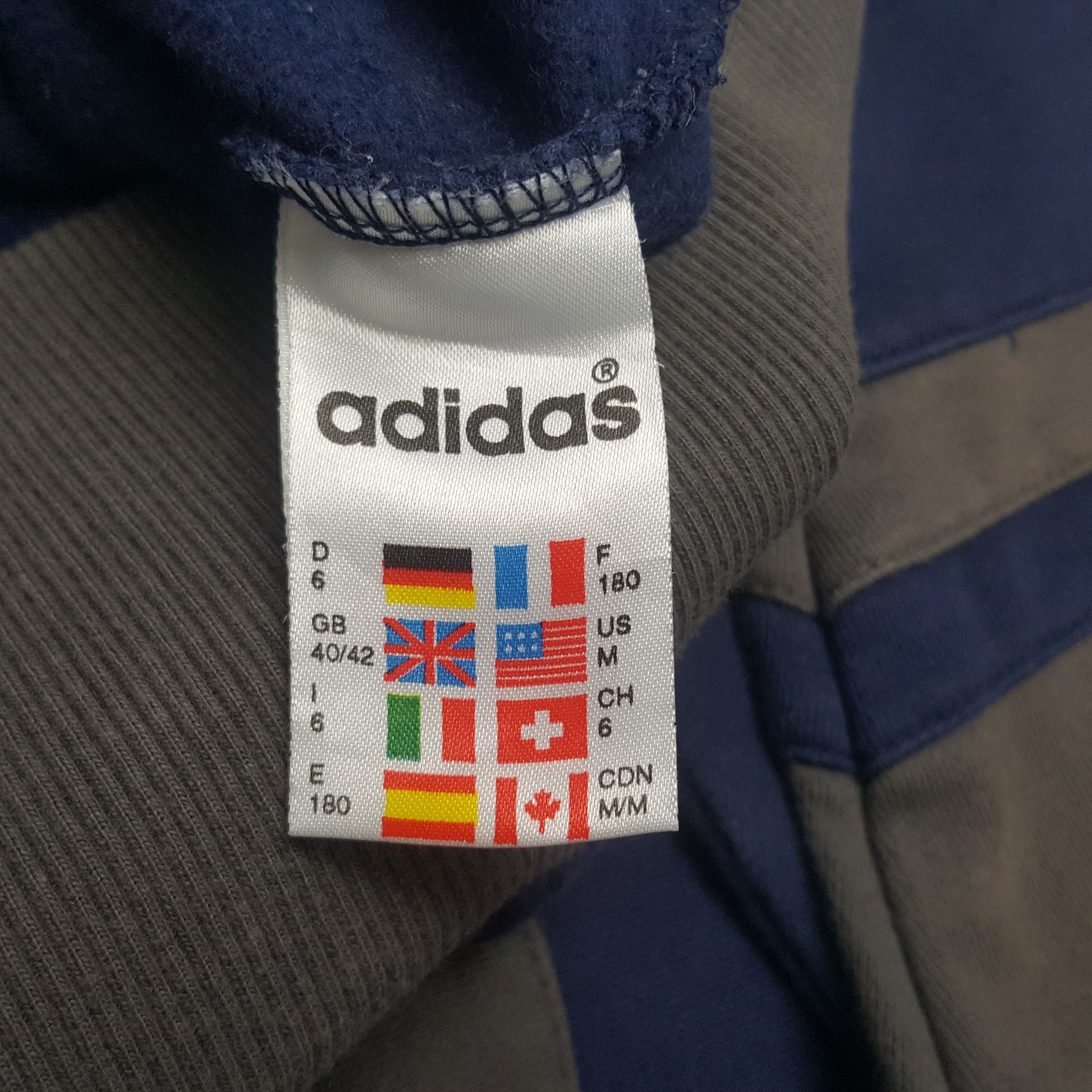 Adidas × Vintage Vintage Adidas Three Stripes Sport Style Sweatshirt Size US L / EU 52-54 / 3 - 9 Thumbnail