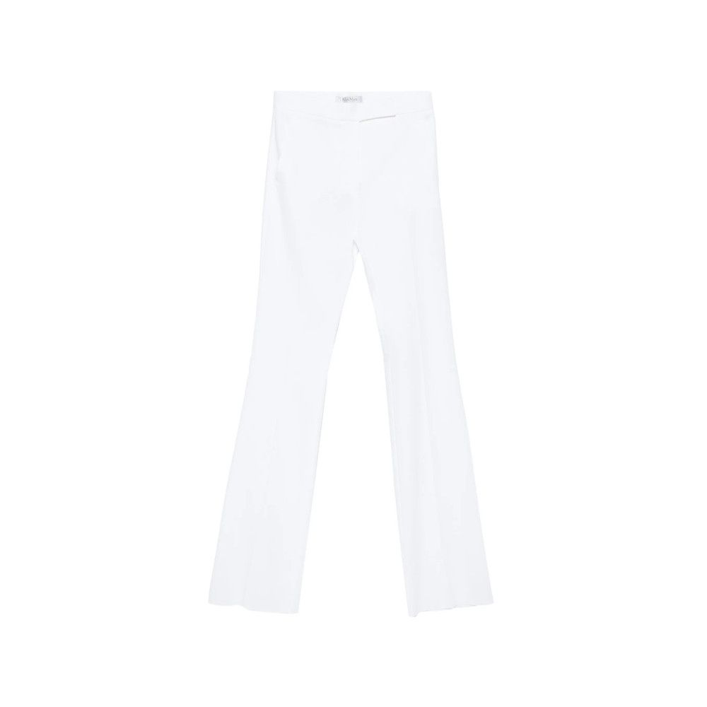 Max Mara WHITE Trousers - Flared Trousers