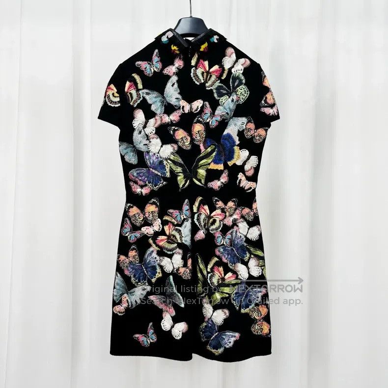 Valentino Valentino Heavy work embroidered butterfly nail bead wool Size M / US 6-8 / IT 42-44 - 2 Thumbnail