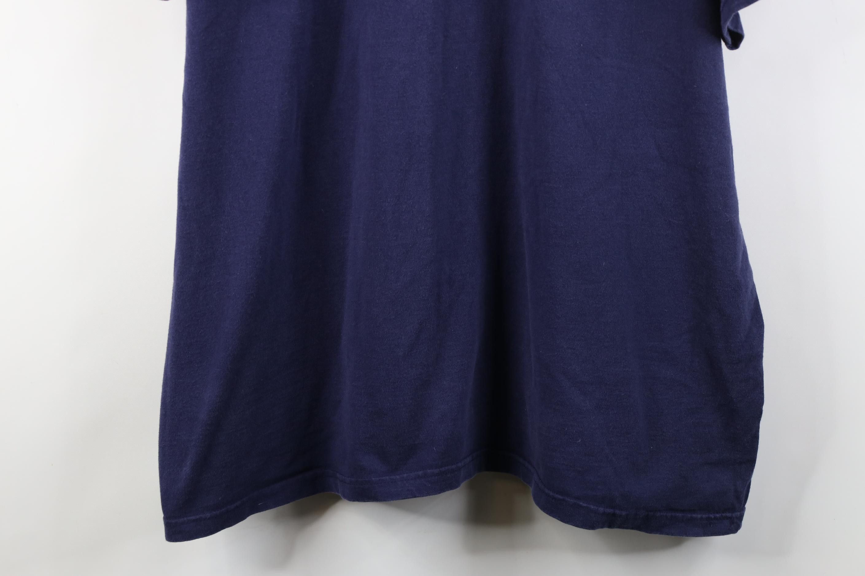 Vintage Vintage 90s Streetwear Heavyweight Pocket T-Shirt Blue Size US XXL / EU 58 / 5 - 3 Thumbnail