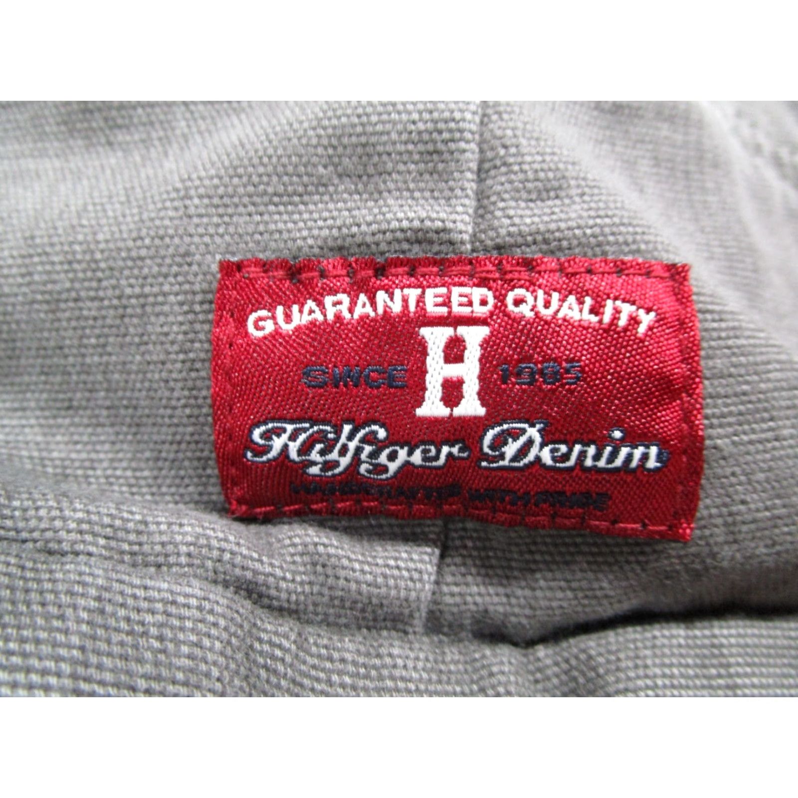 Tommy Hilfiger VINTAGE Tommy Hilfiger Pants Mens 36 Gray Check Flat Front 90s City Retro Sports Casual Chino Pant Men Regular 36 Gray Size US 36 / EU 52 - 3 Thumbnail