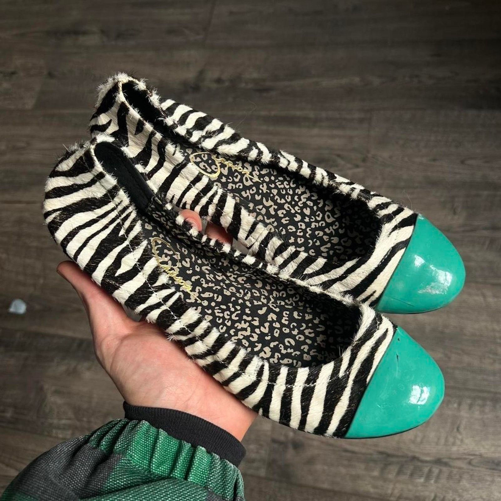 Vintage Vintage Y2K Zebra Jessica Simpson Round Toe Flats Slip On Size US 8.5 / IT 38.5 - 1 Thumbnail
