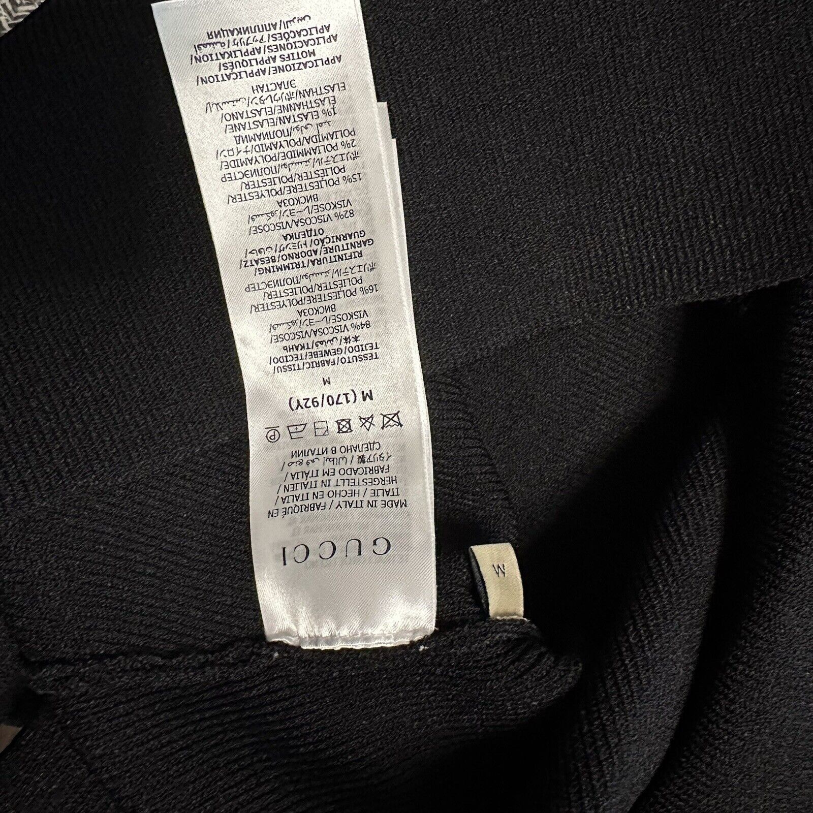 Gucci NWT GUCCI TOP BLACK LOGO RIBBED VEST SZ M 100% Authentic Size M / US 6-8 / IT 42-44 - 10 Thumbnail
