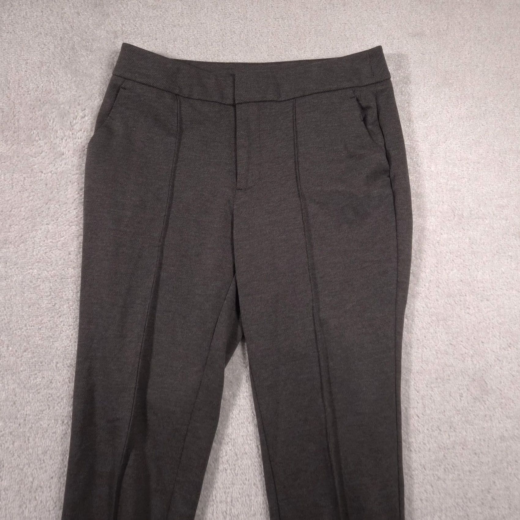 Nine West Nine West Dress Pants Womens 12 Gray Ponte Slim Tapered Fit Stretch Work Career Dress Pants Size 34" / US 12 / IT 48 - 3 Thumbnail