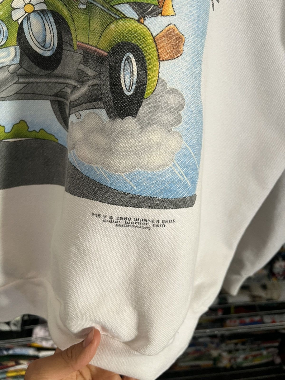 Warner Bros 2000 Looney Tunes Beetle Hippie Crewneck Size US XL / EU 56 / 4 - 3 Thumbnail