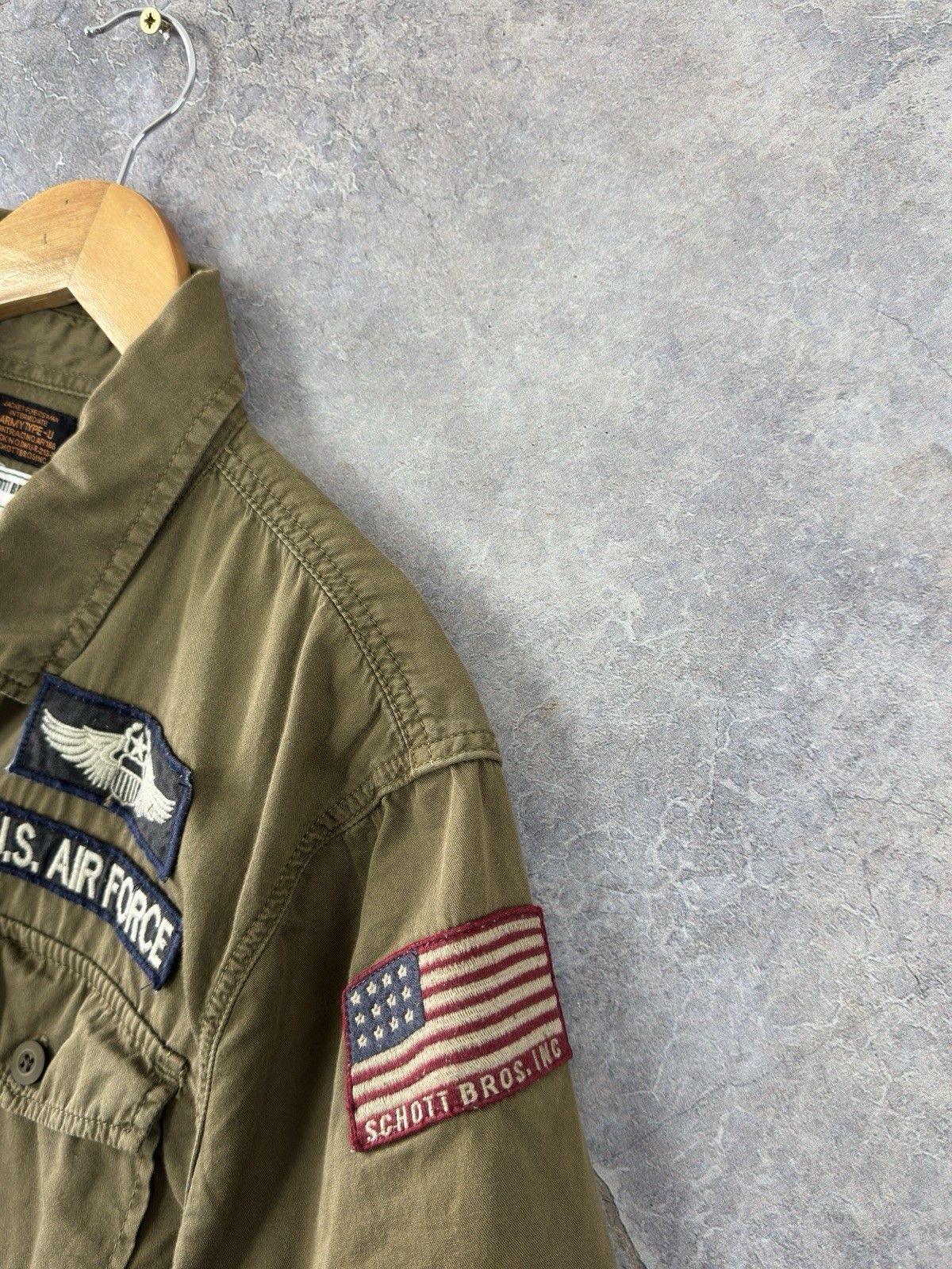 Schott Schott Flyers Intermediate US Air Force Military Shirt Size US L / EU 52-54 / 3 - 8 Thumbnail
